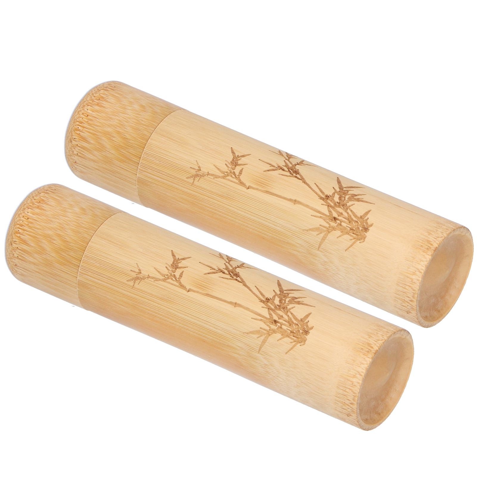 2Pcs Bamboo Tube Natural Environmentally Friendly Carbonized for Tea Nuts view 7