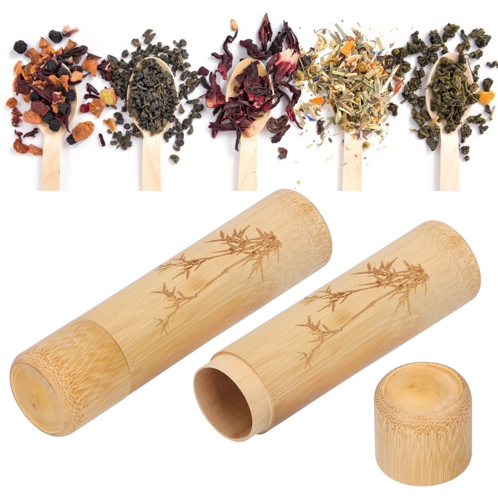 2Pcs Bamboo Tube Natural Environmentally Friendly Carbonized for Tea Nuts view 10