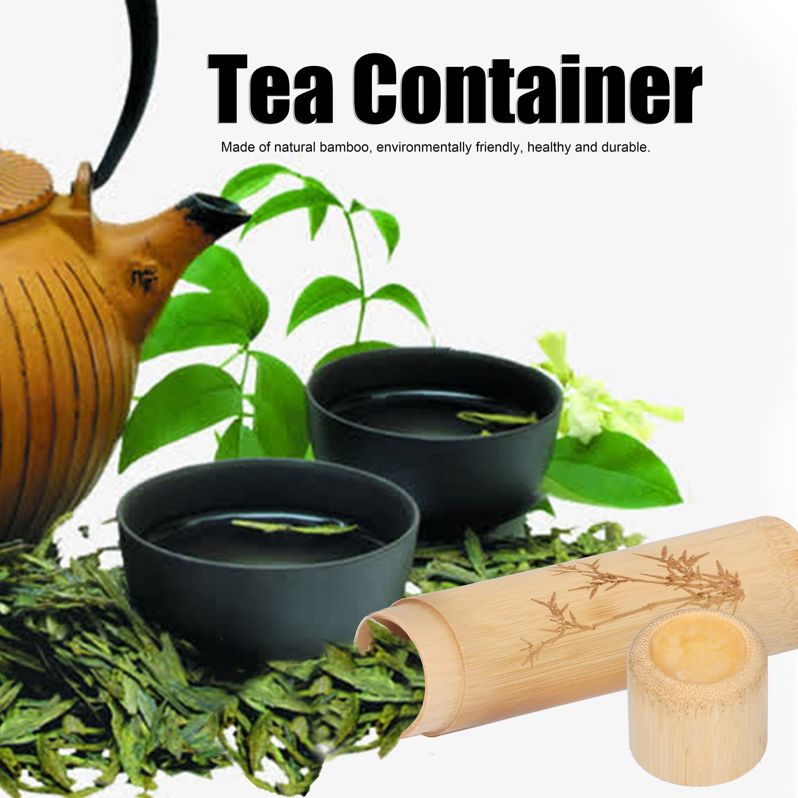2Pcs Bamboo Tube Natural Environmentally Friendly Carbonized for Tea Nuts view 11