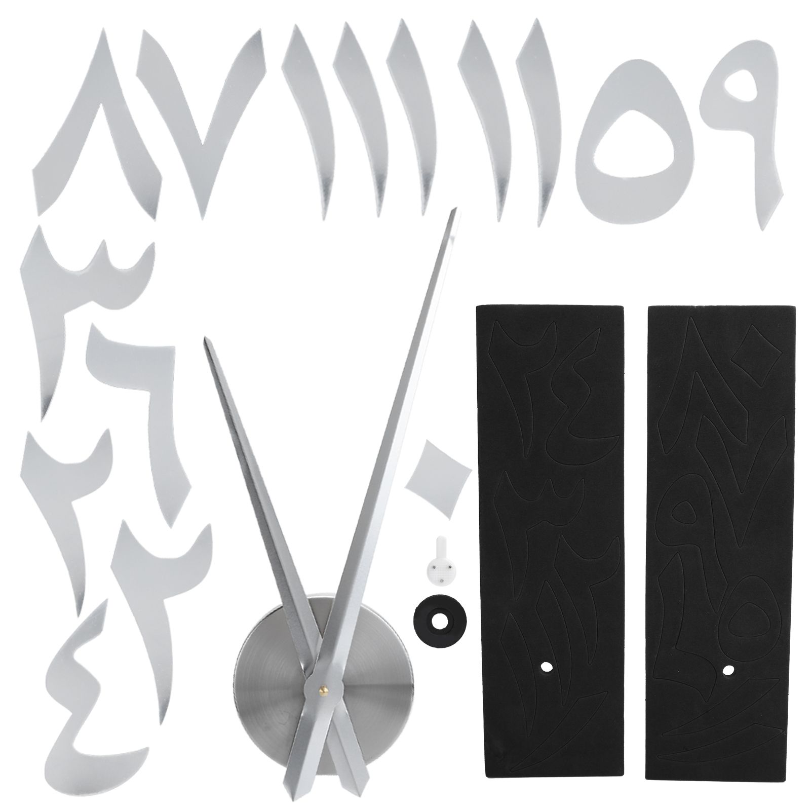 Wall Clock Innovative Modern Acrylic DIY Clock Set for Home Living Room view 2