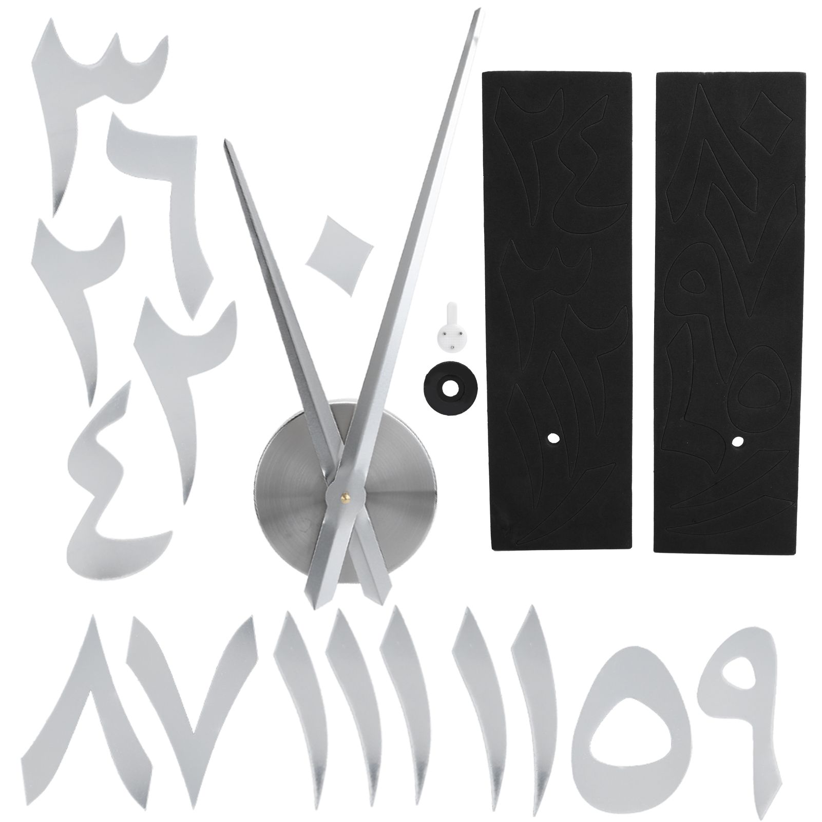 Wall Clock Innovative Modern Acrylic DIY Clock Set for Home Living Room view 4