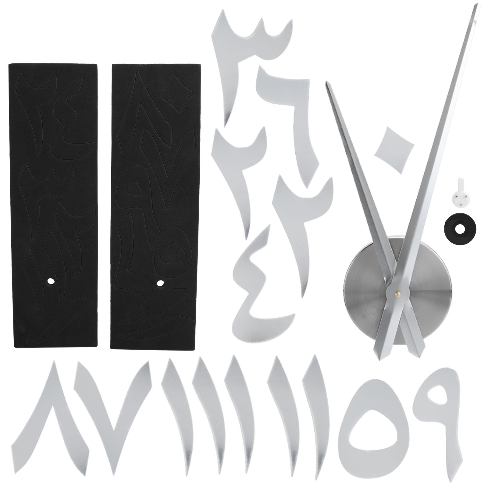 Wall Clock Innovative Modern Acrylic DIY Clock Set for Home Living Room view 5