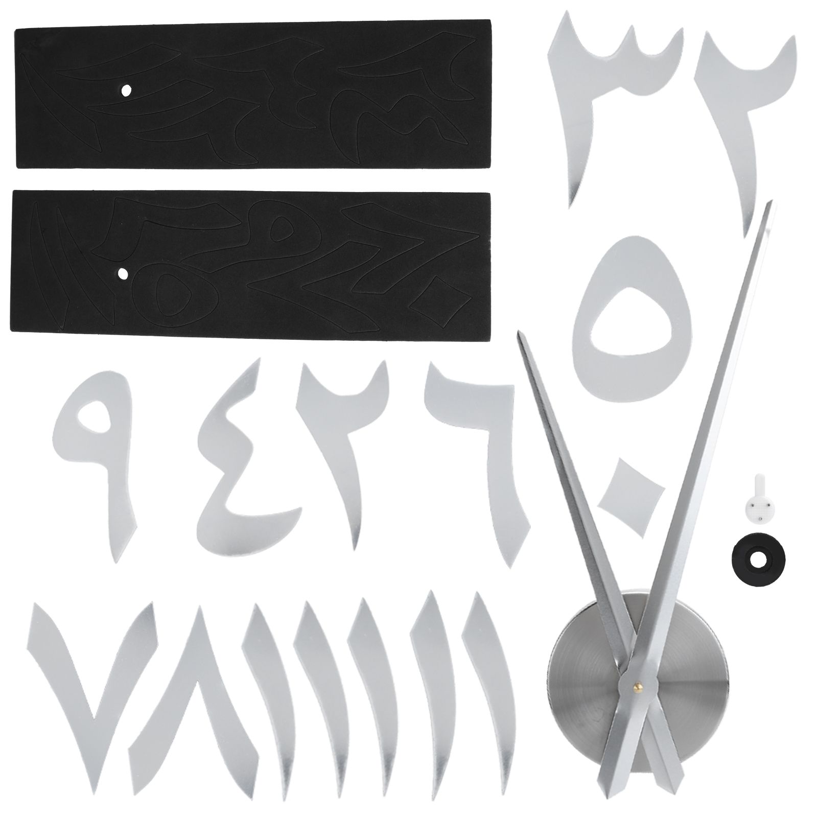 Wall Clock Innovative Modern Acrylic DIY Clock Set for Home Living Room view 8