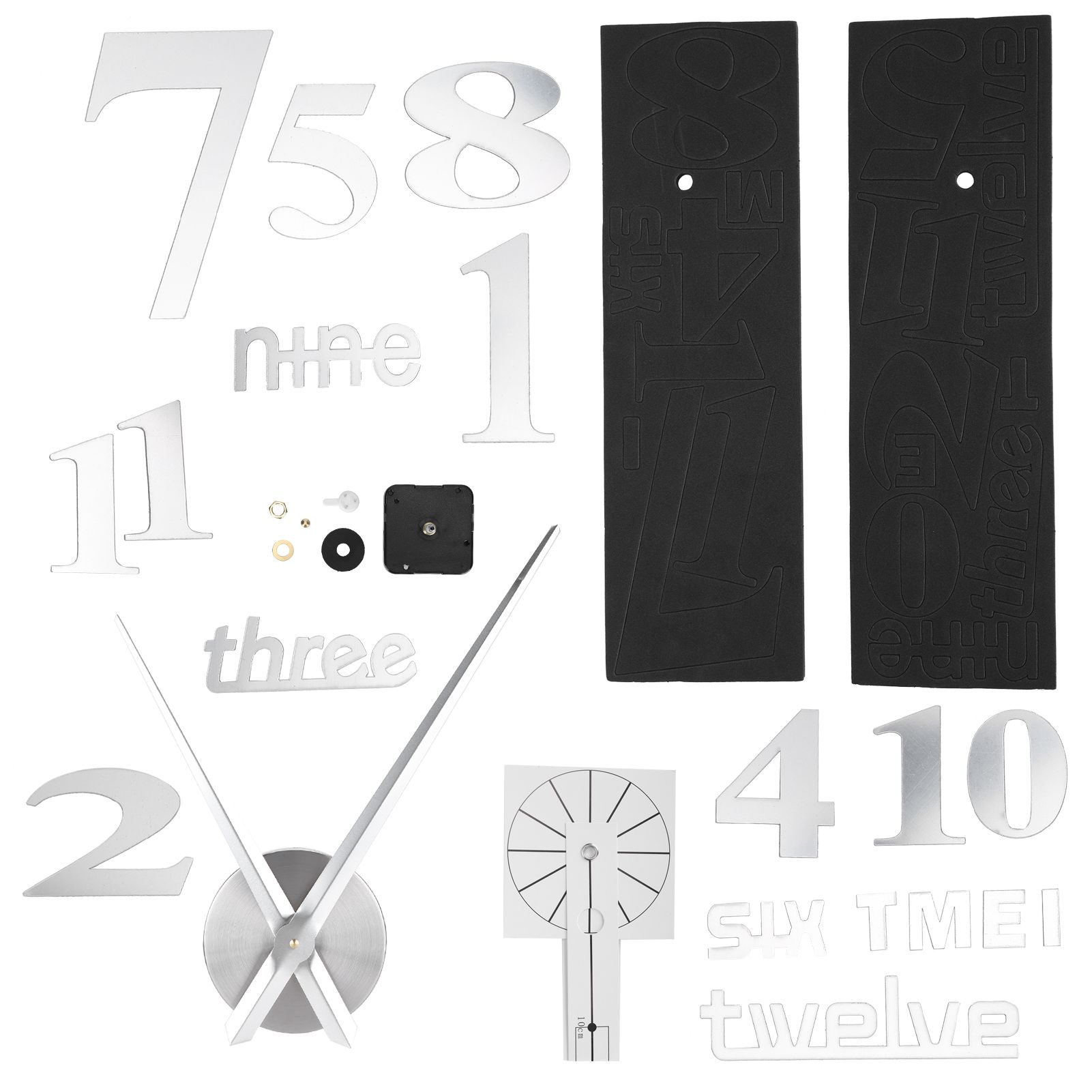 Frameless DIY Wall Clock Modern Mirror Wall Sticker for Home Living Room view 4