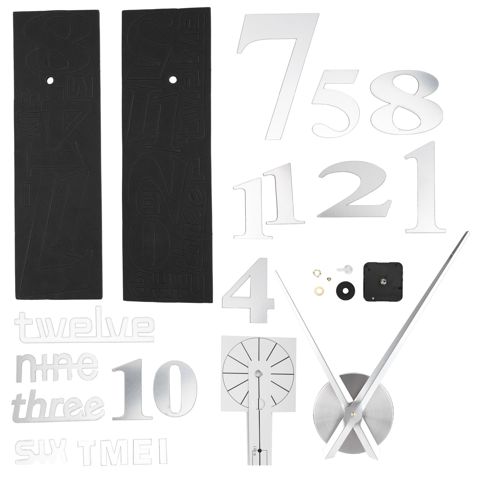 Frameless DIY Wall Clock Modern Mirror Wall Sticker for Home Living Room view 5