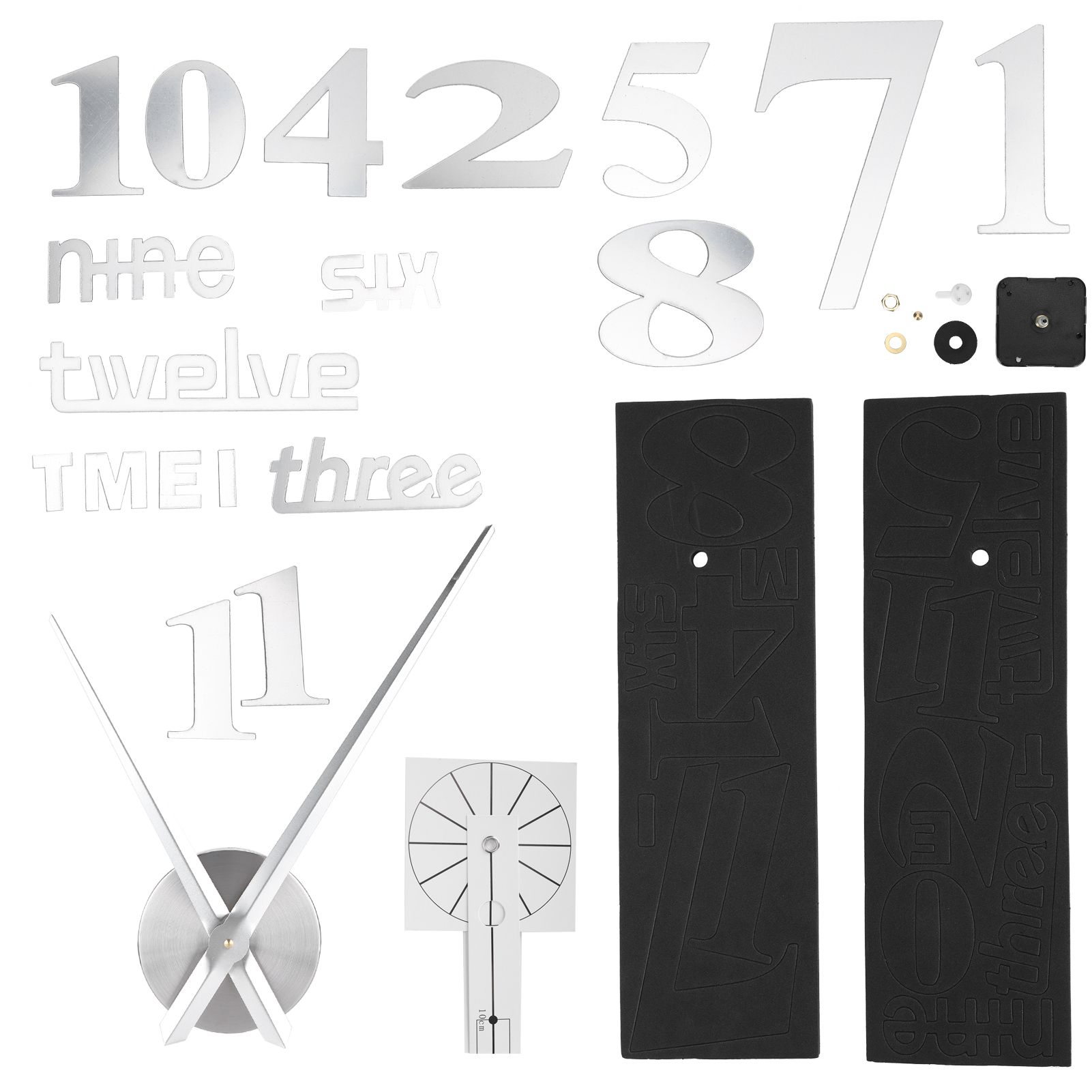 Frameless DIY Wall Clock Modern Mirror Wall Sticker for Home Living Room view 6