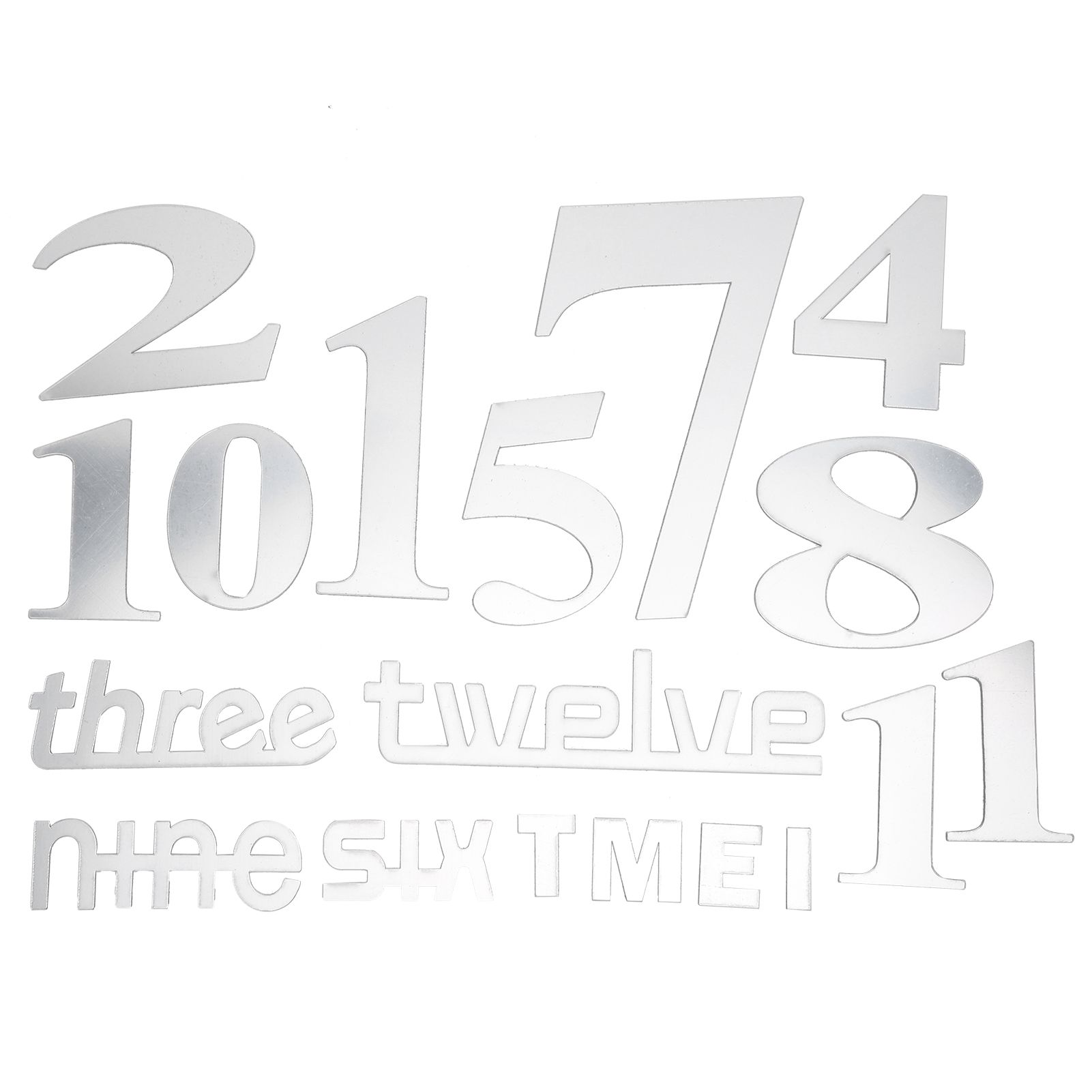 Frameless DIY Wall Clock Modern Mirror Wall Sticker for Home Living Room view 13