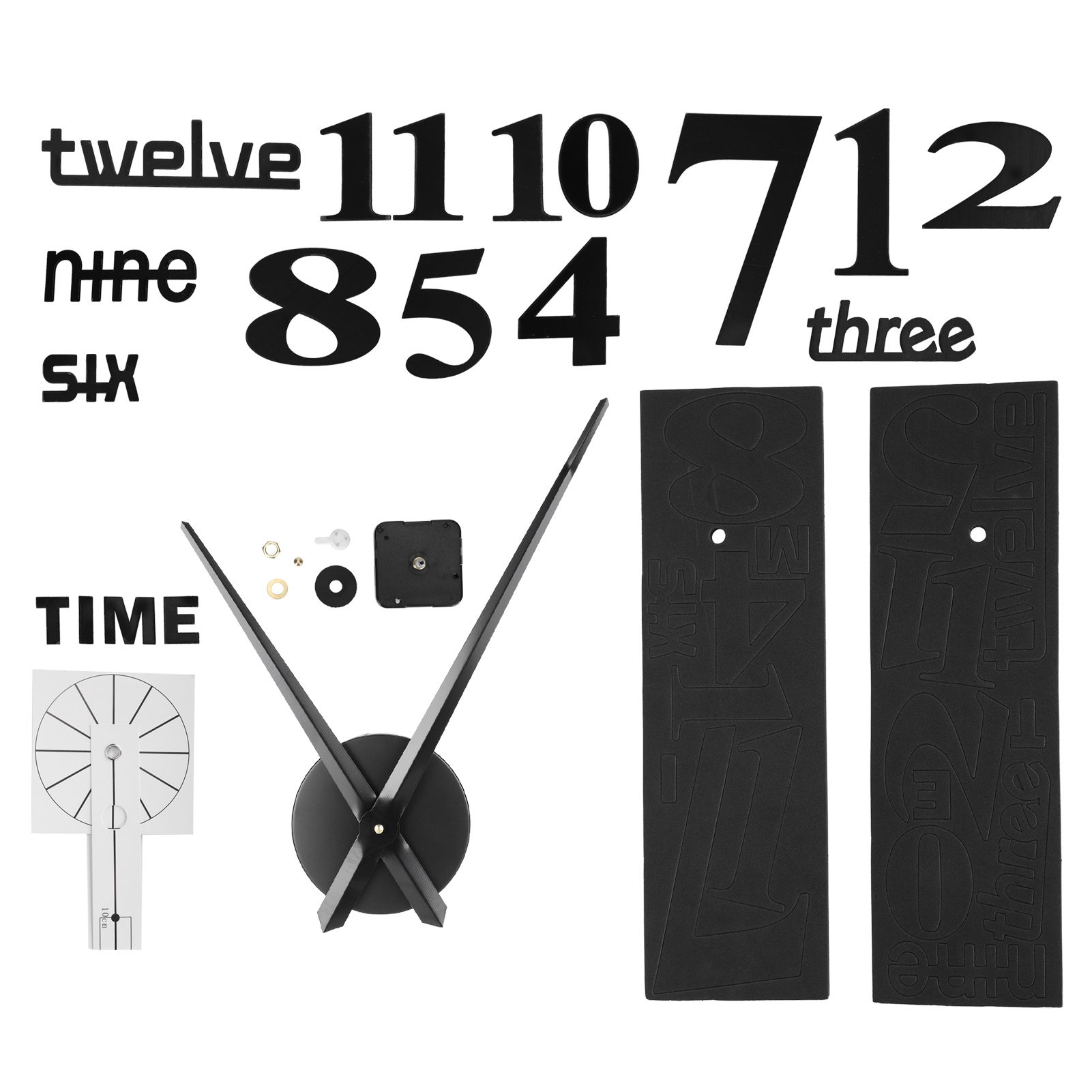 Frameless DIY Wall Clock Modern Mirror Wall Sticker for Home Living Room view 2