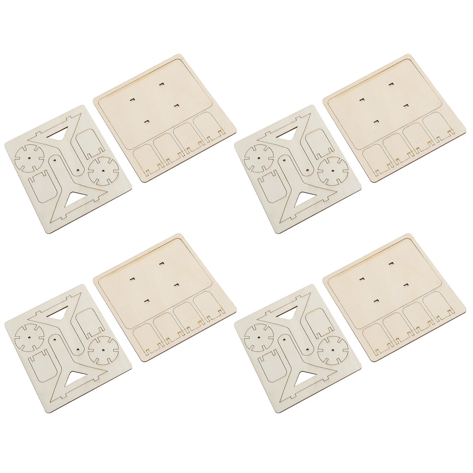 4 Sets Wooden Water Wheel Toys DIY Children Technology DIY Assembly Puzzle Model view 5