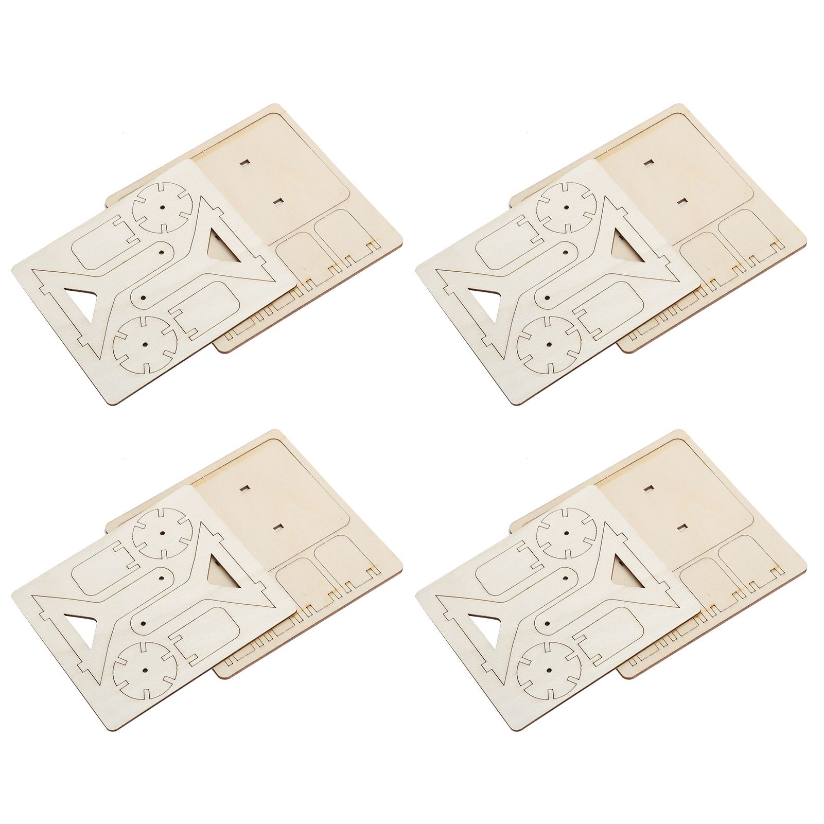 4 Sets Wooden Water Wheel Toys DIY Children Technology DIY Assembly Puzzle Model view 6