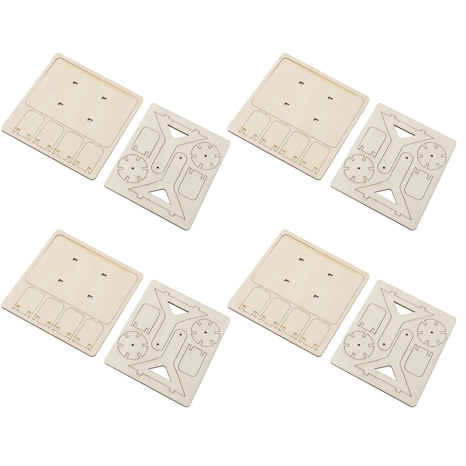 4 Sets Wooden Water Wheel Toys DIY Children Technology DIY Assembly Puzzle Model view 7