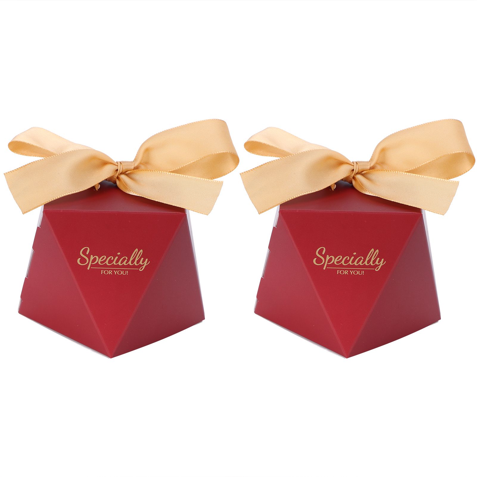 25 Sets Candy Box Cookies Gift Boxes with Ribbon for Birthday Wedding Party FavorL view 2
