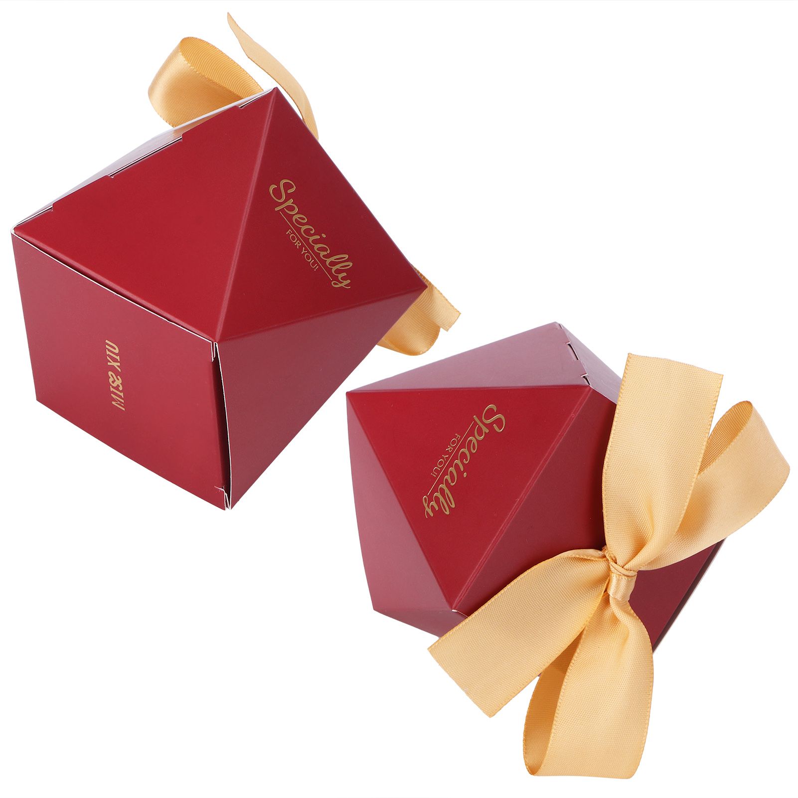 25 Sets Candy Box Cookies Gift Boxes with Ribbon for Birthday Wedding Party FavorL view 8