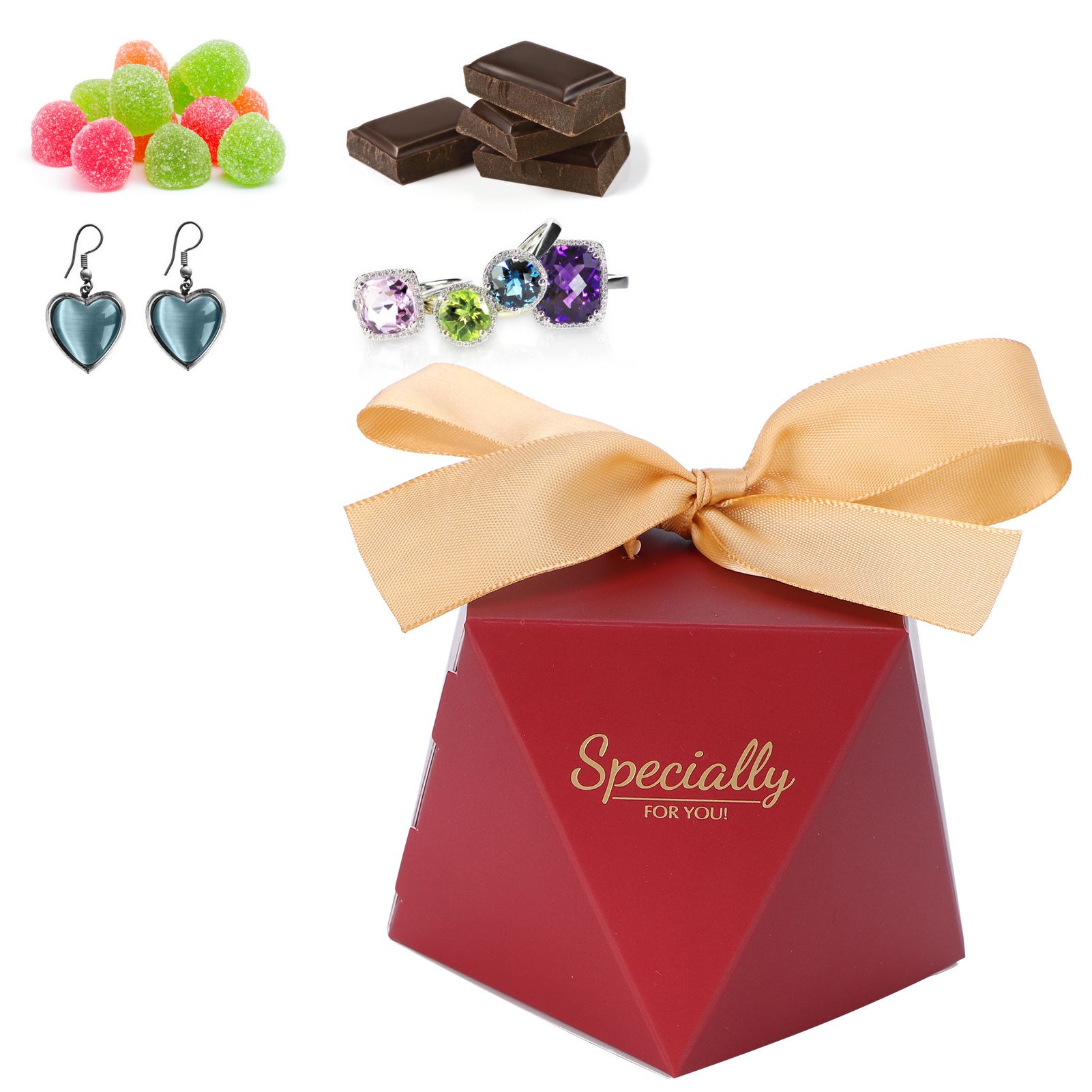 25 Sets Candy Box Cookies Gift Boxes with Ribbon for Birthday Wedding Party FavorL view 10
