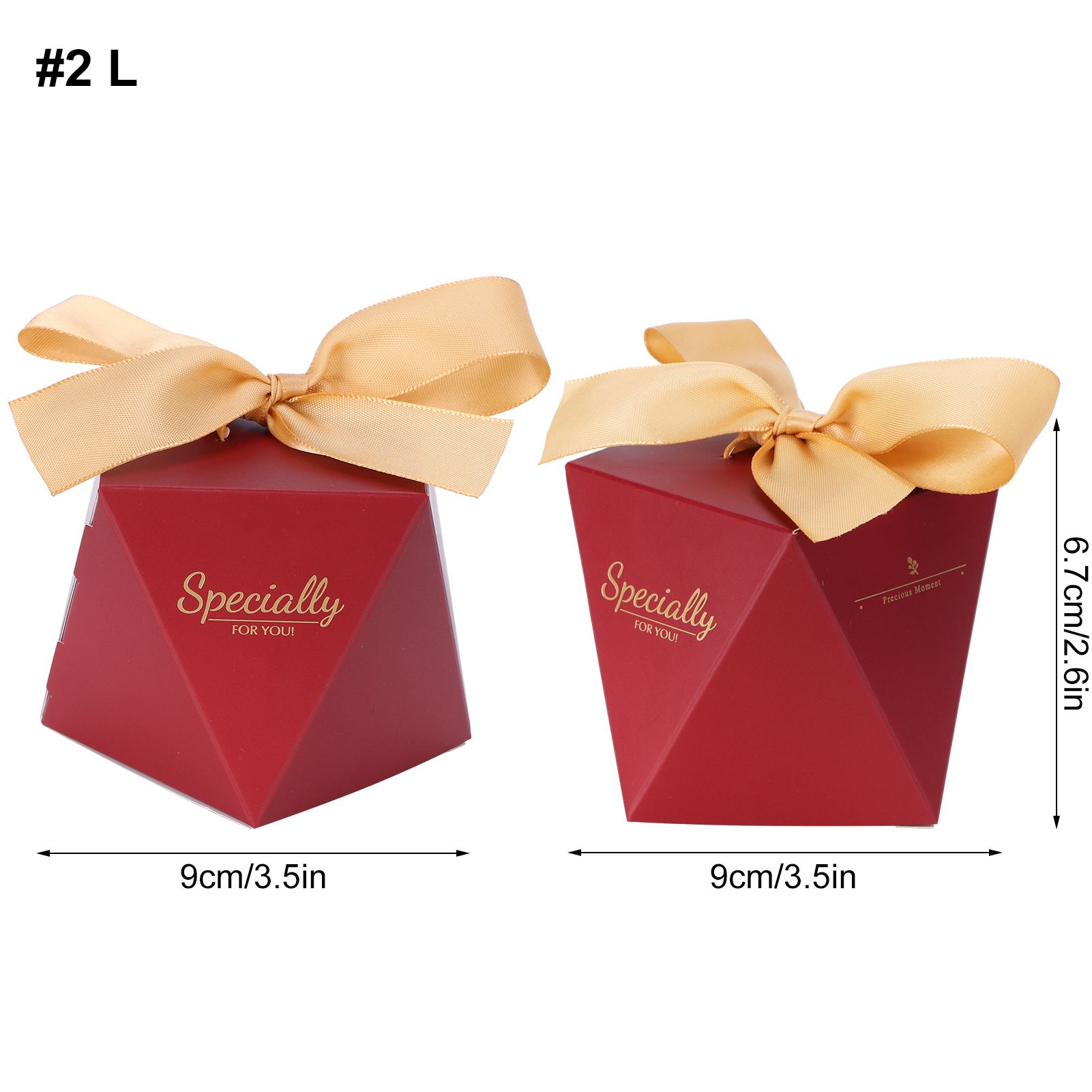 25 Sets Candy Box Cookies Gift Boxes with Ribbon for Birthday Wedding Party FavorL view 14