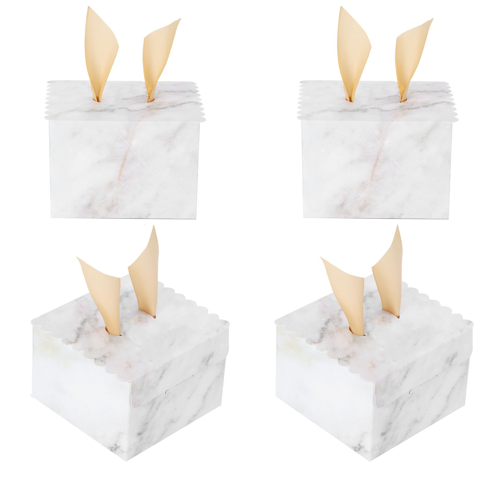25 Sets Square Candy Box European Wedding Party Gift Box for Chocolate Cookies view 3