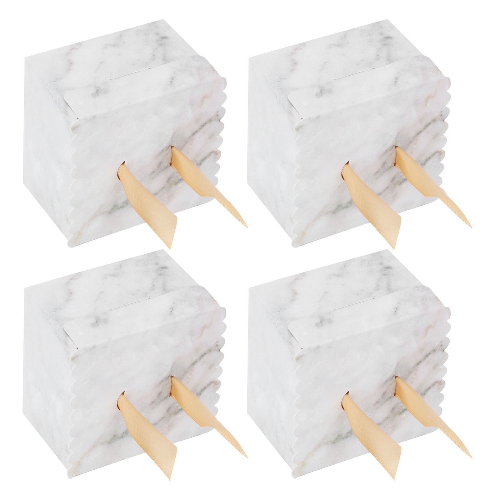 25 Sets Square Candy Box European Wedding Party Gift Box for Chocolate Cookies view 5