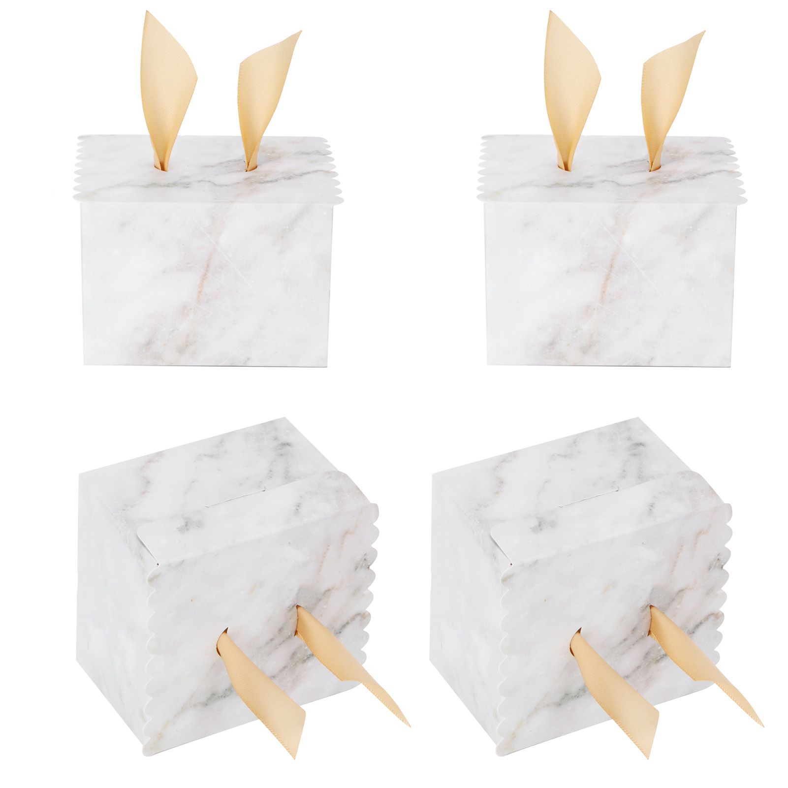 25 Sets Square Candy Box European Wedding Party Gift Box for Chocolate Cookies view 6