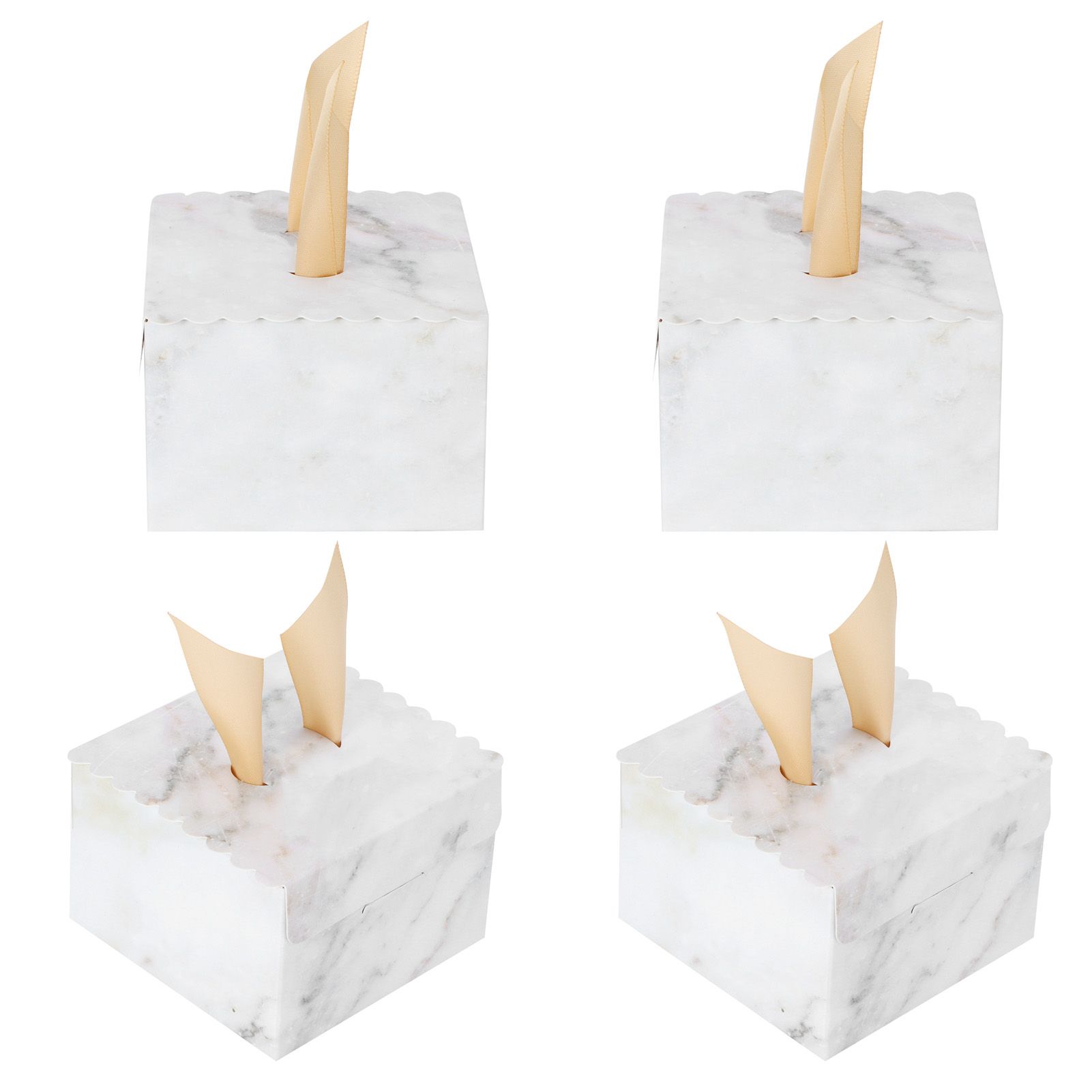 25 Sets Square Candy Box European Wedding Party Gift Box for Chocolate Cookies view 7