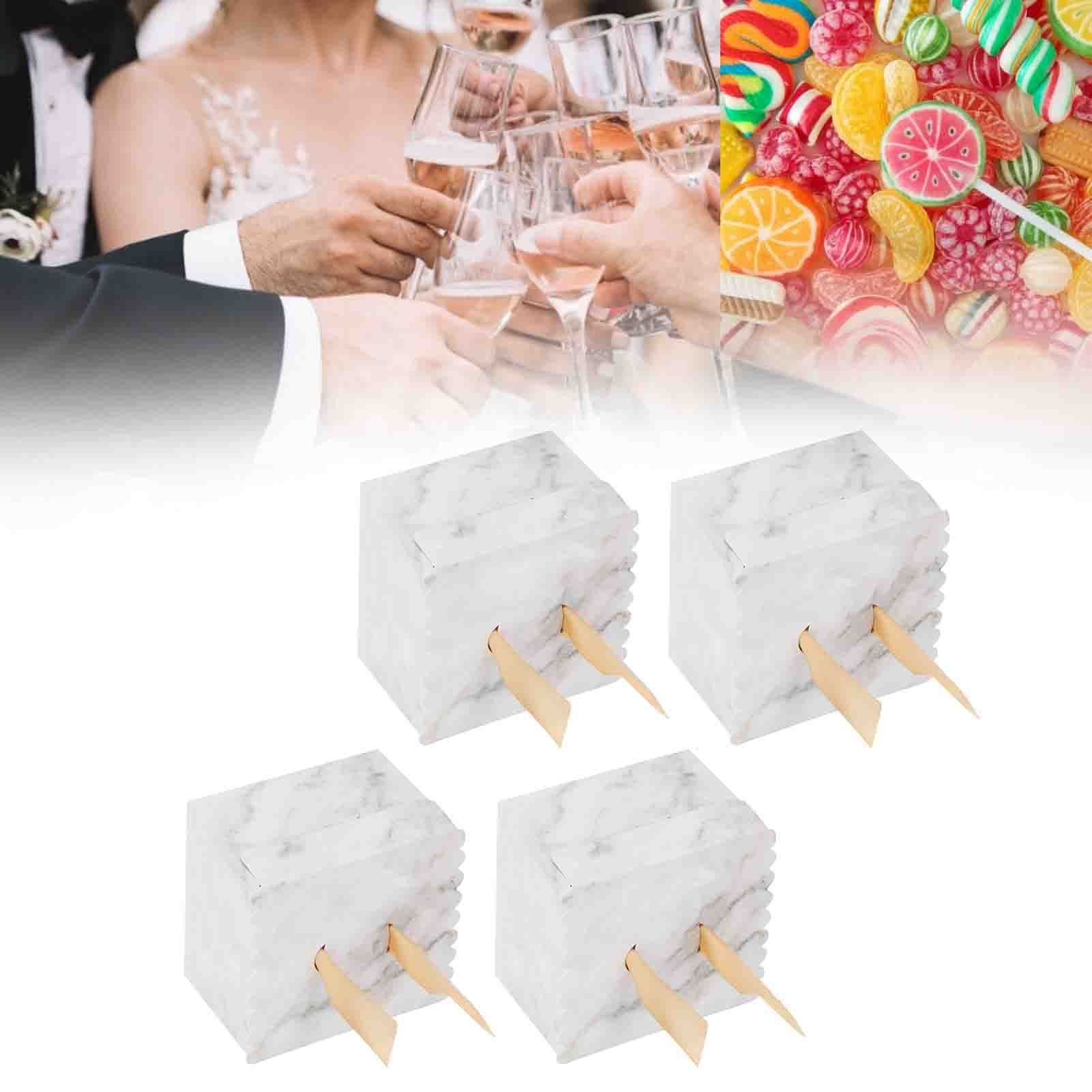 25 Sets Square Candy Box European Wedding Party Gift Box for Chocolate Cookies view 10