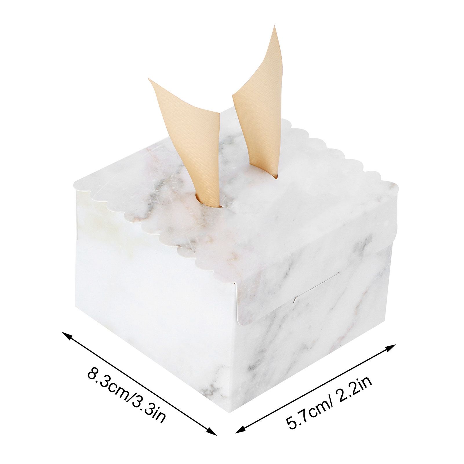 25 Sets Square Candy Box European Wedding Party Gift Box for Chocolate Cookies view 14
