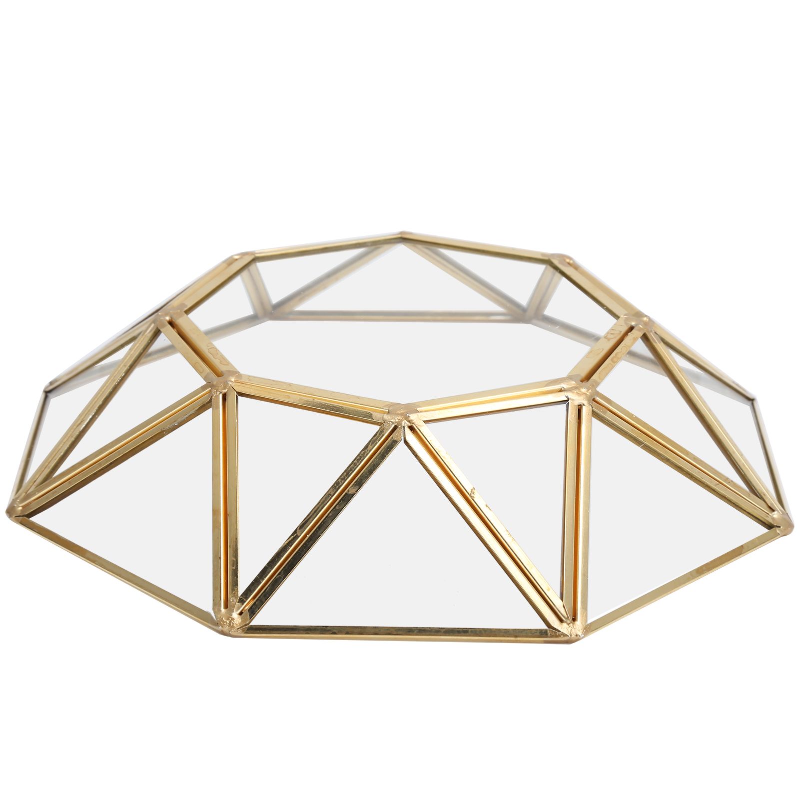 Octagonal Tray Glass Storage Decorative Display Tray Sundries Dessert Plate view 4