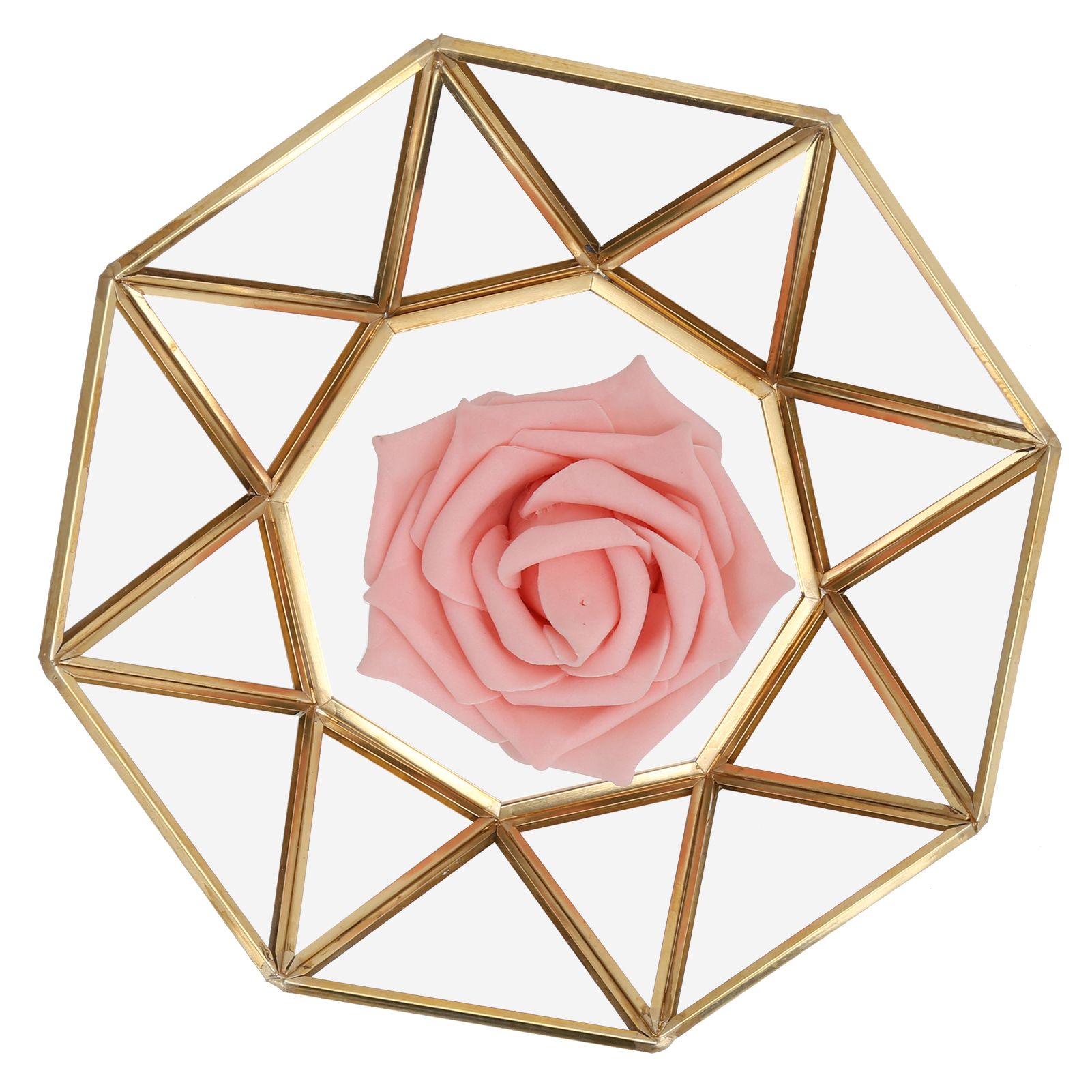 Octagonal Tray Glass Storage Decorative Display Tray Sundries Dessert Plate view 6