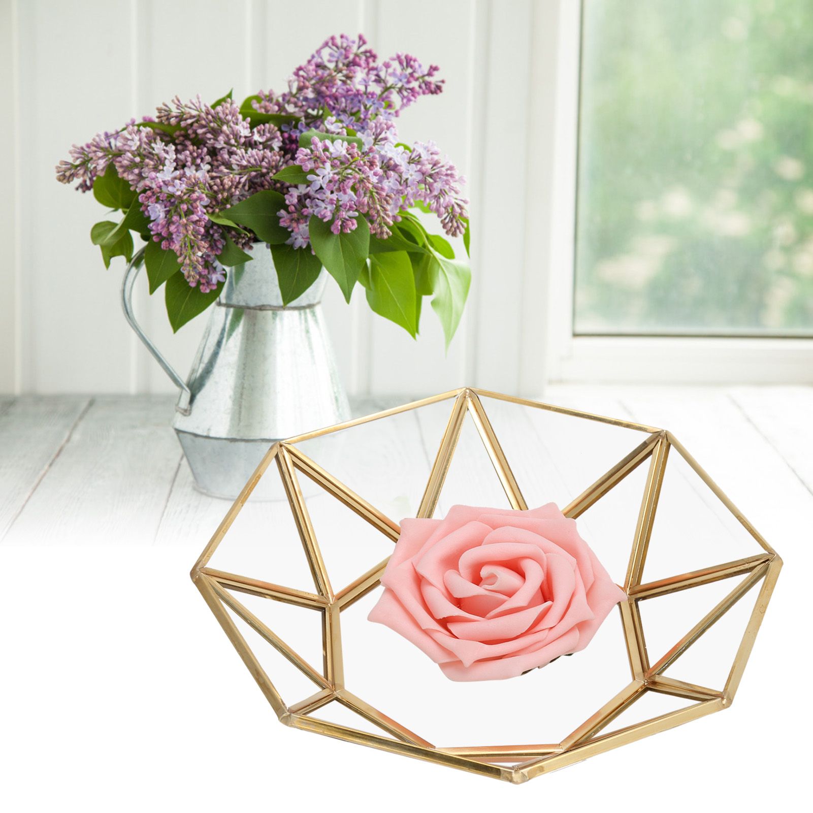 Octagonal Tray Glass Storage Decorative Display Tray Sundries Dessert Plate view 10