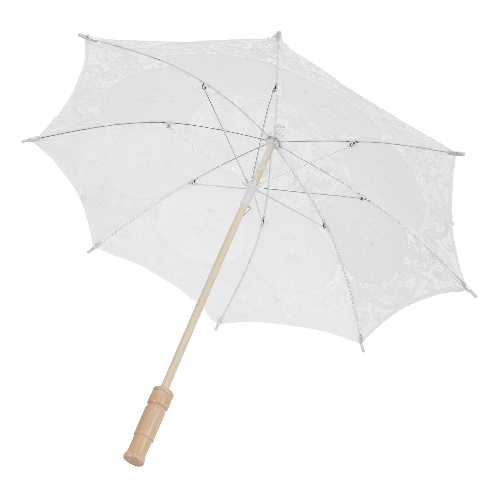 Lace Umbrella Parasol Vintage Wedding Bridal Umbrella for Photo Costume Party view 2