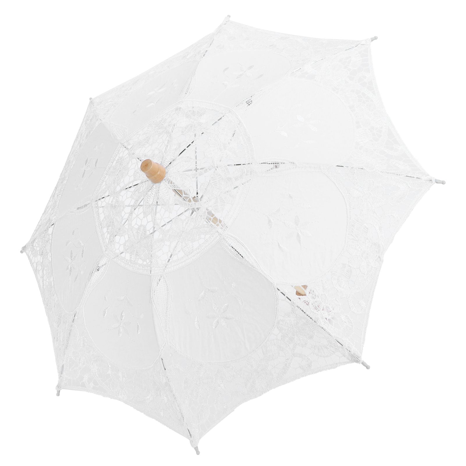 Lace Umbrella Parasol Vintage Wedding Bridal Umbrella for Photo Costume Party view 4