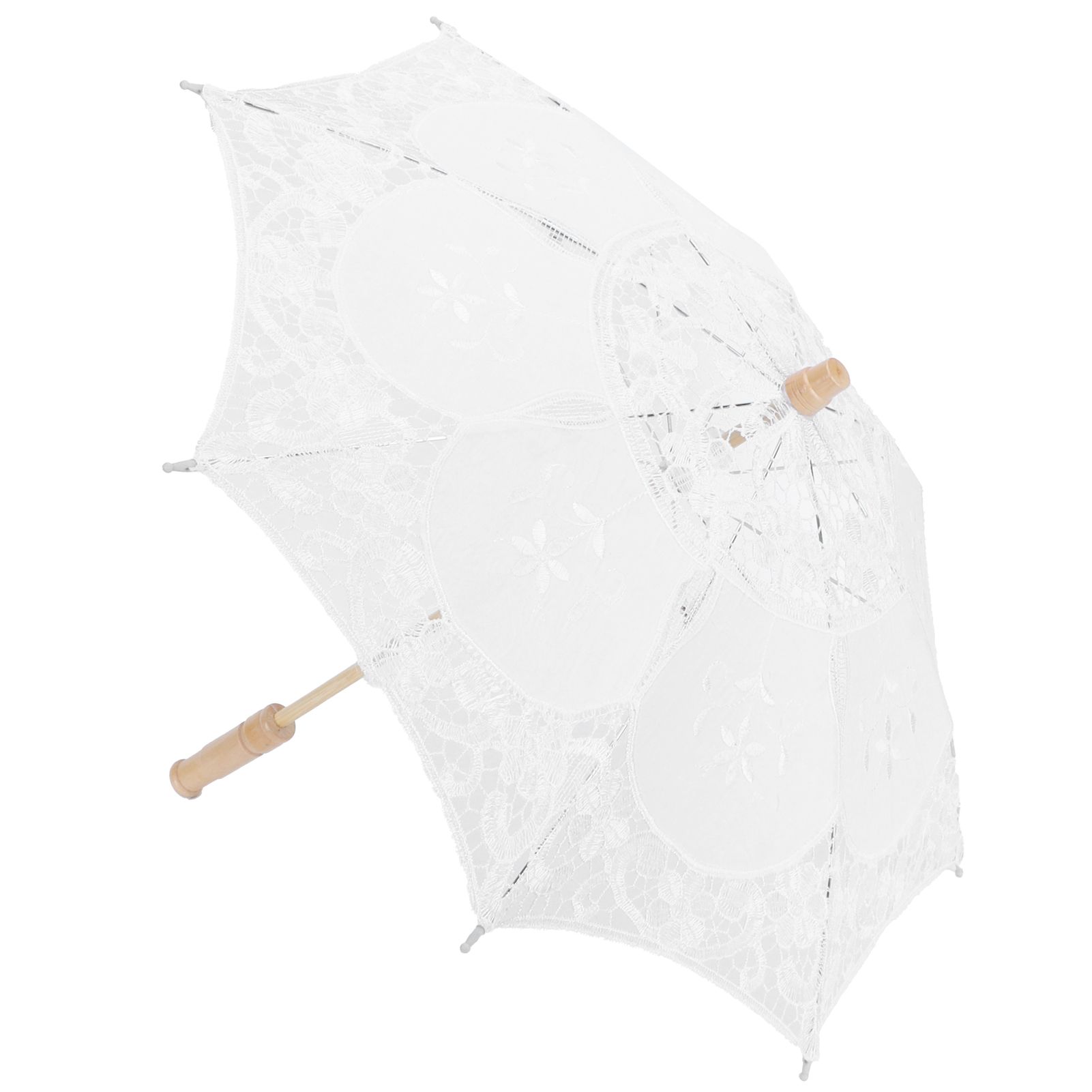 Lace Umbrella Parasol Vintage Wedding Bridal Umbrella for Photo Costume Party view 5