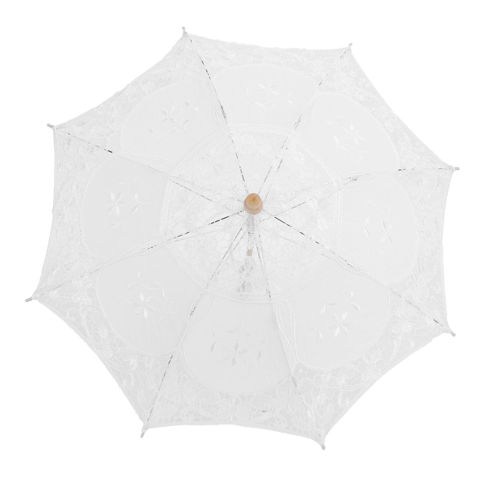 Lace Umbrella Parasol Vintage Wedding Bridal Umbrella for Photo Costume Party view 6