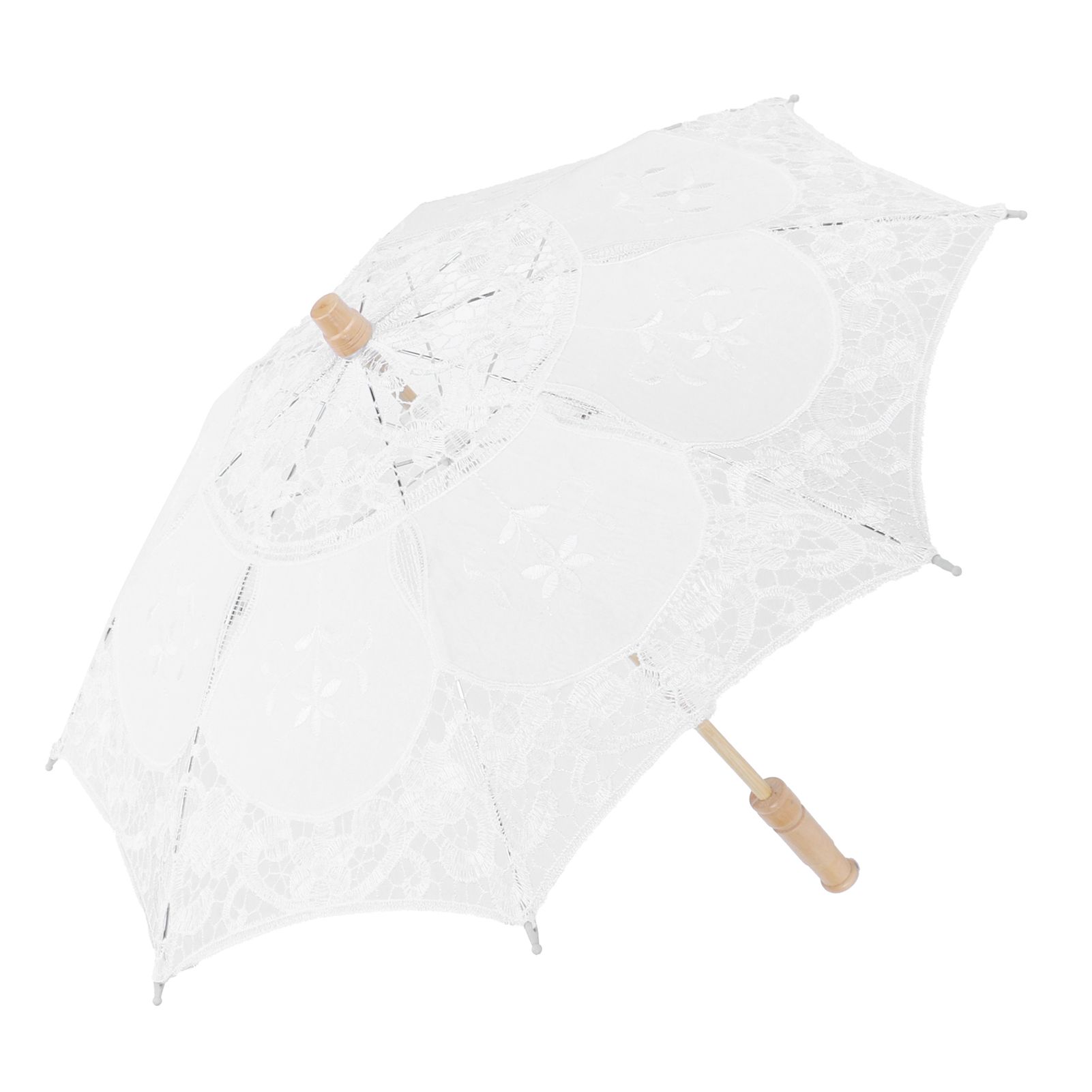 Lace Umbrella Parasol Vintage Wedding Bridal Umbrella for Photo Costume Party view 8