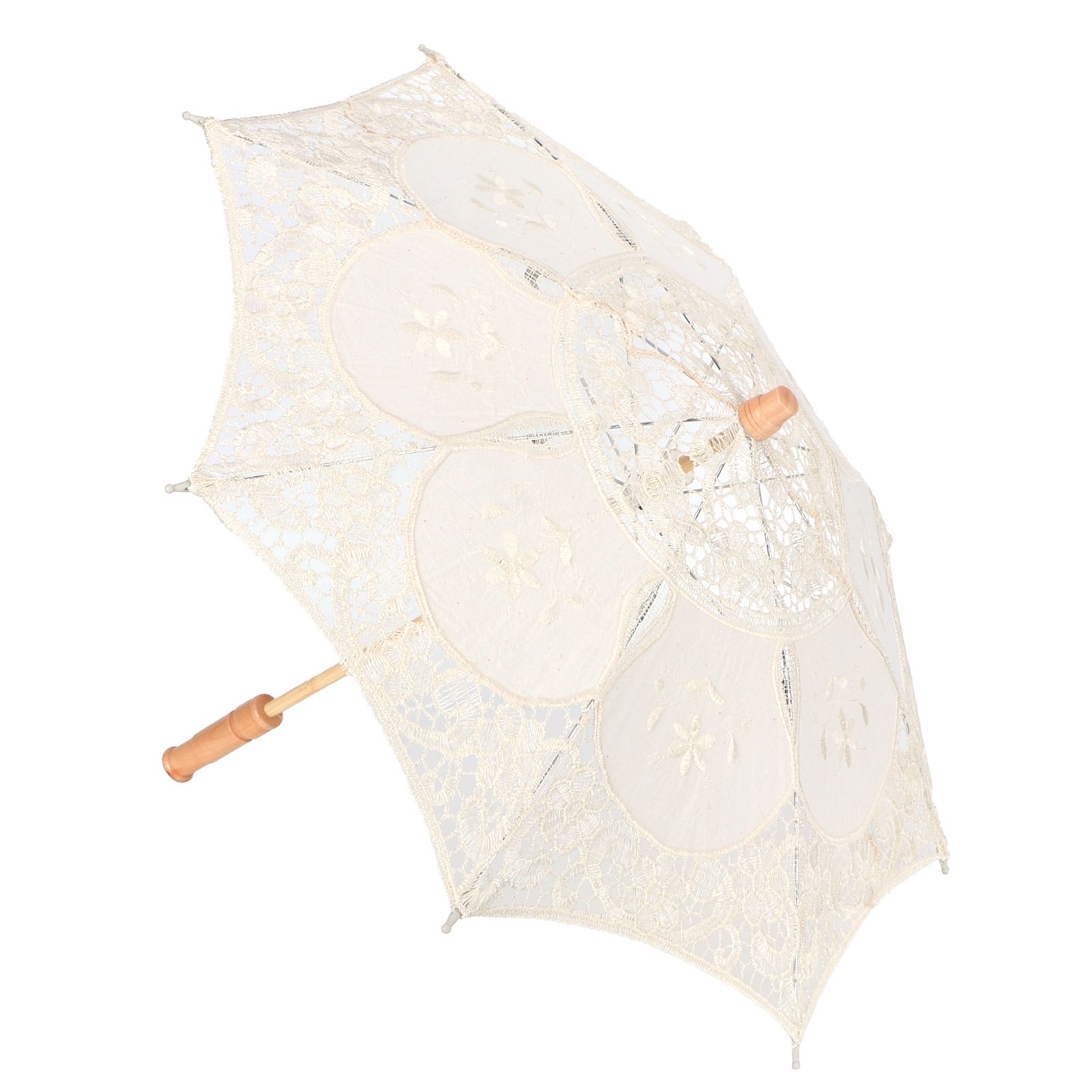 Lace Umbrella Parasol Vintage Wedding Bridal Umbrella for Photo Costume Party view 2
