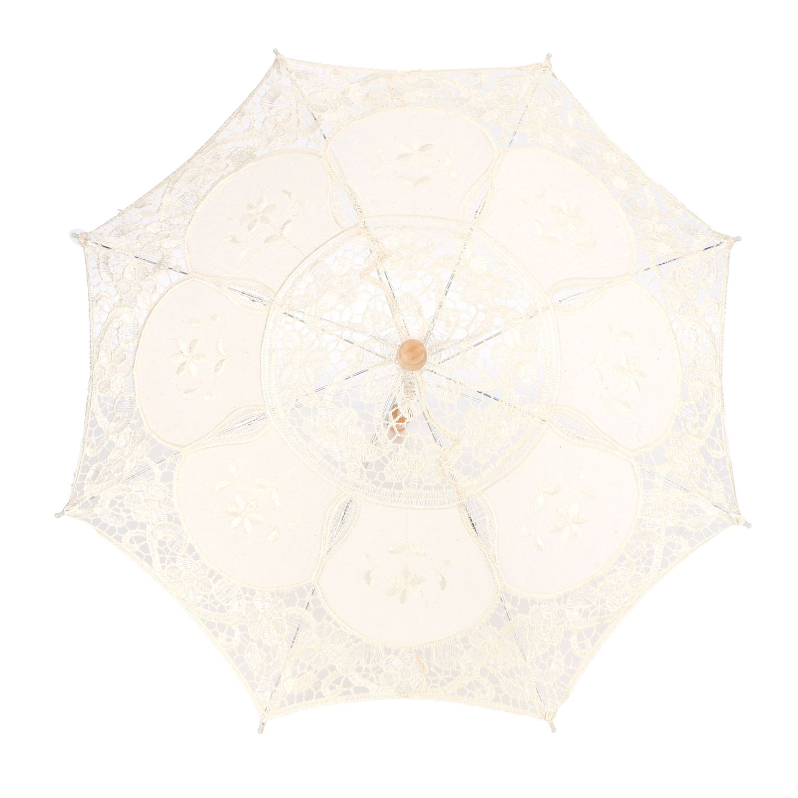 Lace Umbrella Parasol Vintage Wedding Bridal Umbrella for Photo Costume Party view 3