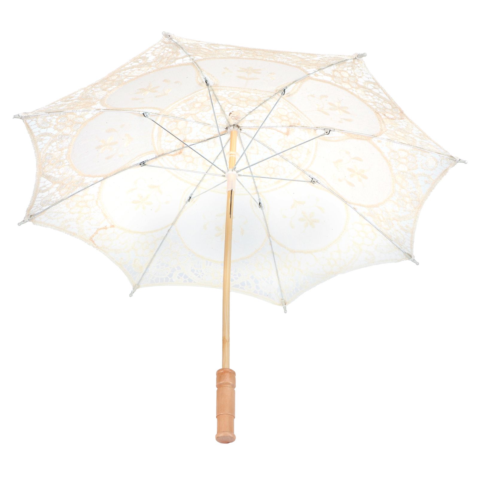 Lace Umbrella Parasol Vintage Wedding Bridal Umbrella for Photo Costume Party view 4