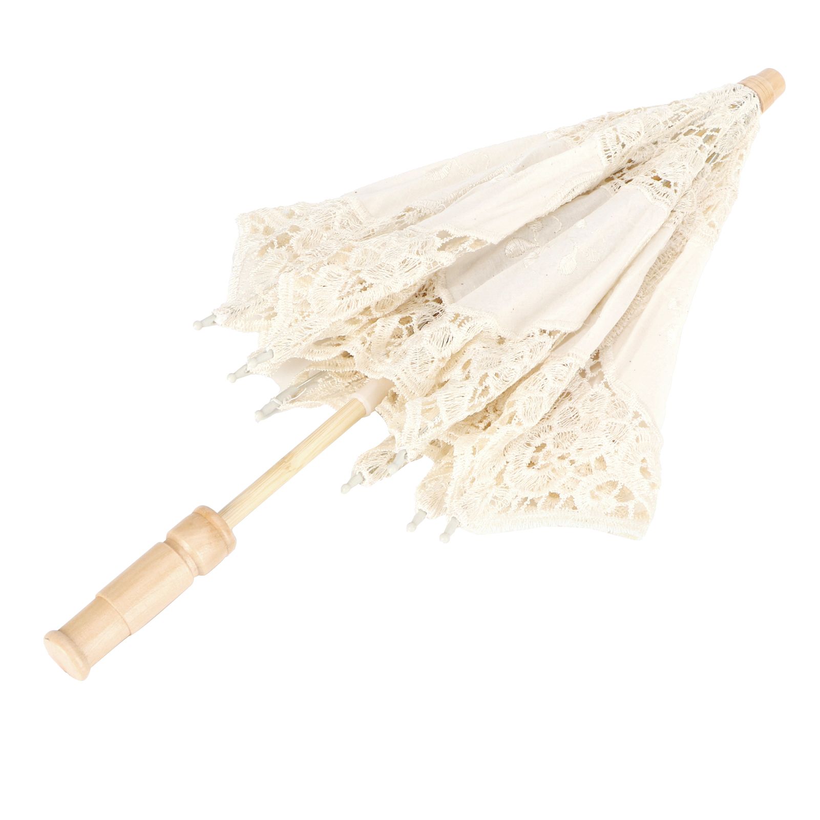 Lace Umbrella Parasol Vintage Wedding Bridal Umbrella for Photo Costume Party view 5