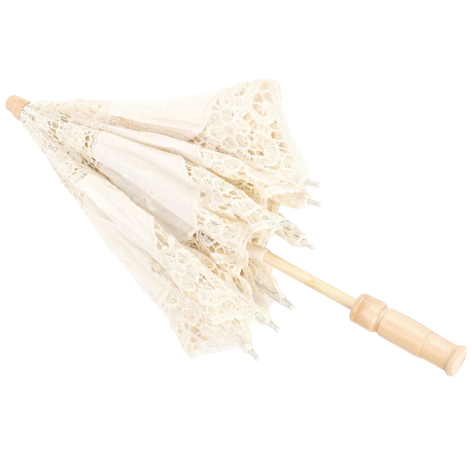 Lace Umbrella Parasol Vintage Wedding Bridal Umbrella for Photo Costume Party view 6