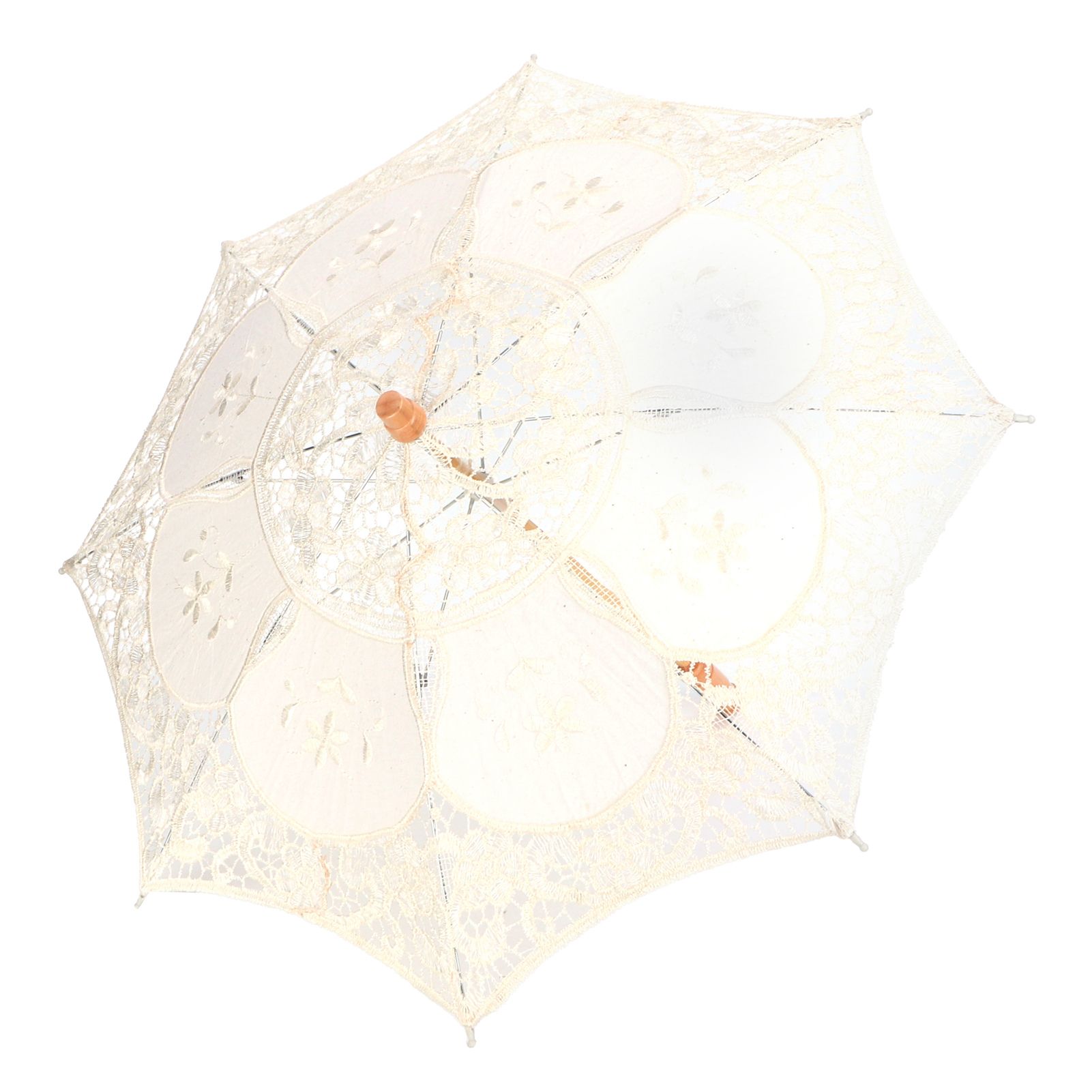 Lace Umbrella Parasol Vintage Wedding Bridal Umbrella for Photo Costume Party view 7