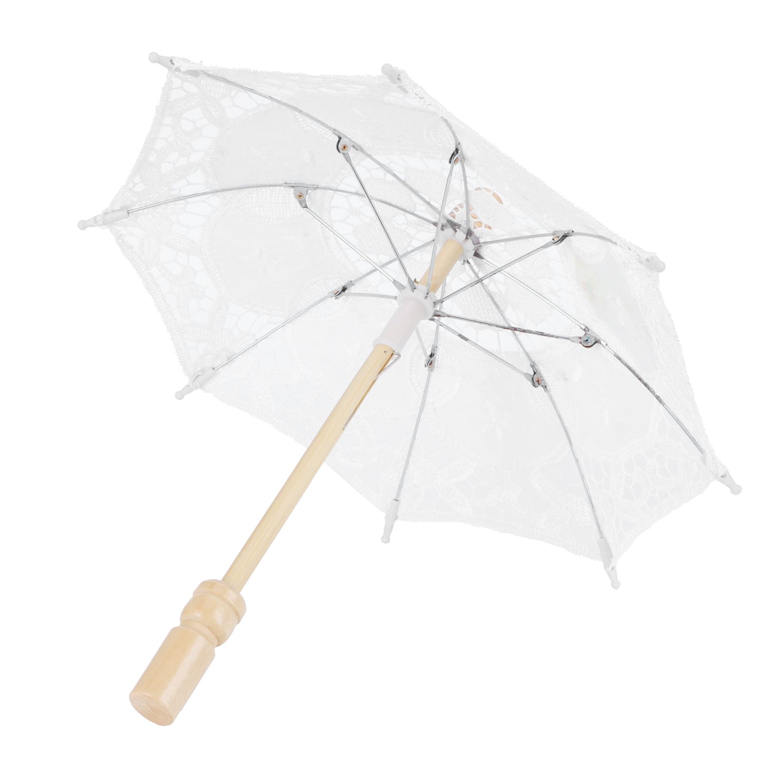 Lace Umbrella Parasol Vintage Wedding Bridal Umbrella for Photo Costume Party view 3