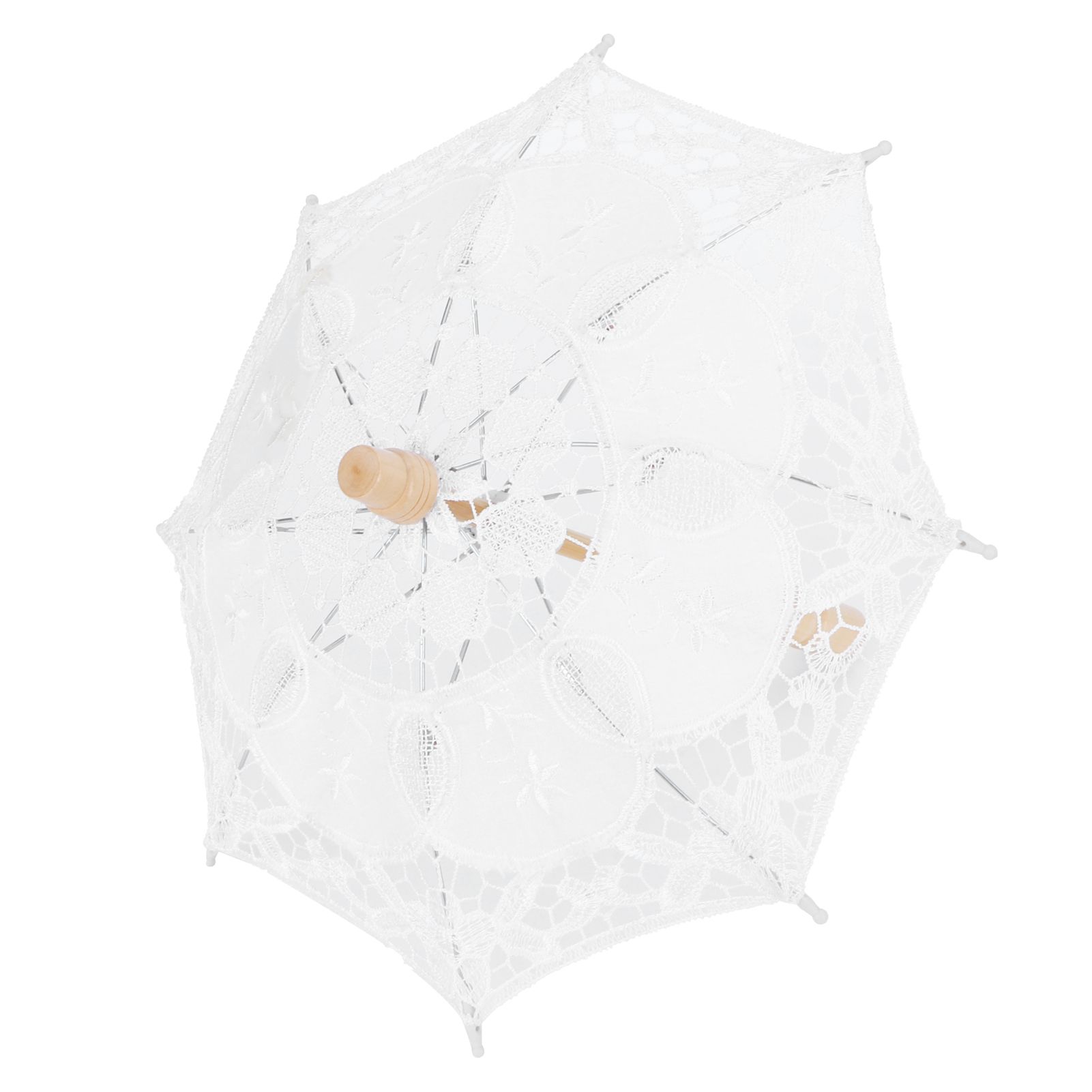 Lace Umbrella Parasol Vintage Wedding Bridal Umbrella for Photo Costume Party view 5