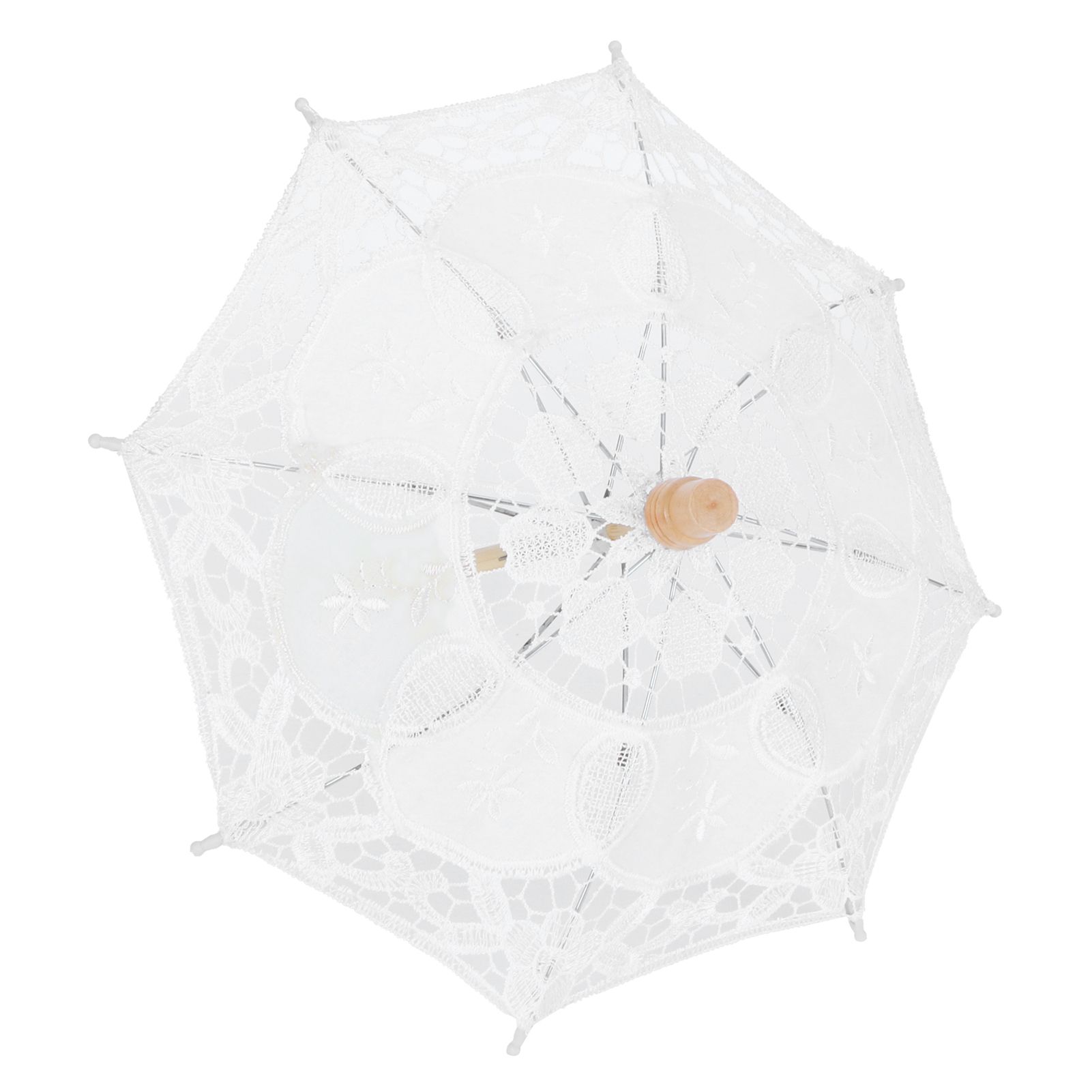 Lace Umbrella Parasol Vintage Wedding Bridal Umbrella for Photo Costume Party view 6