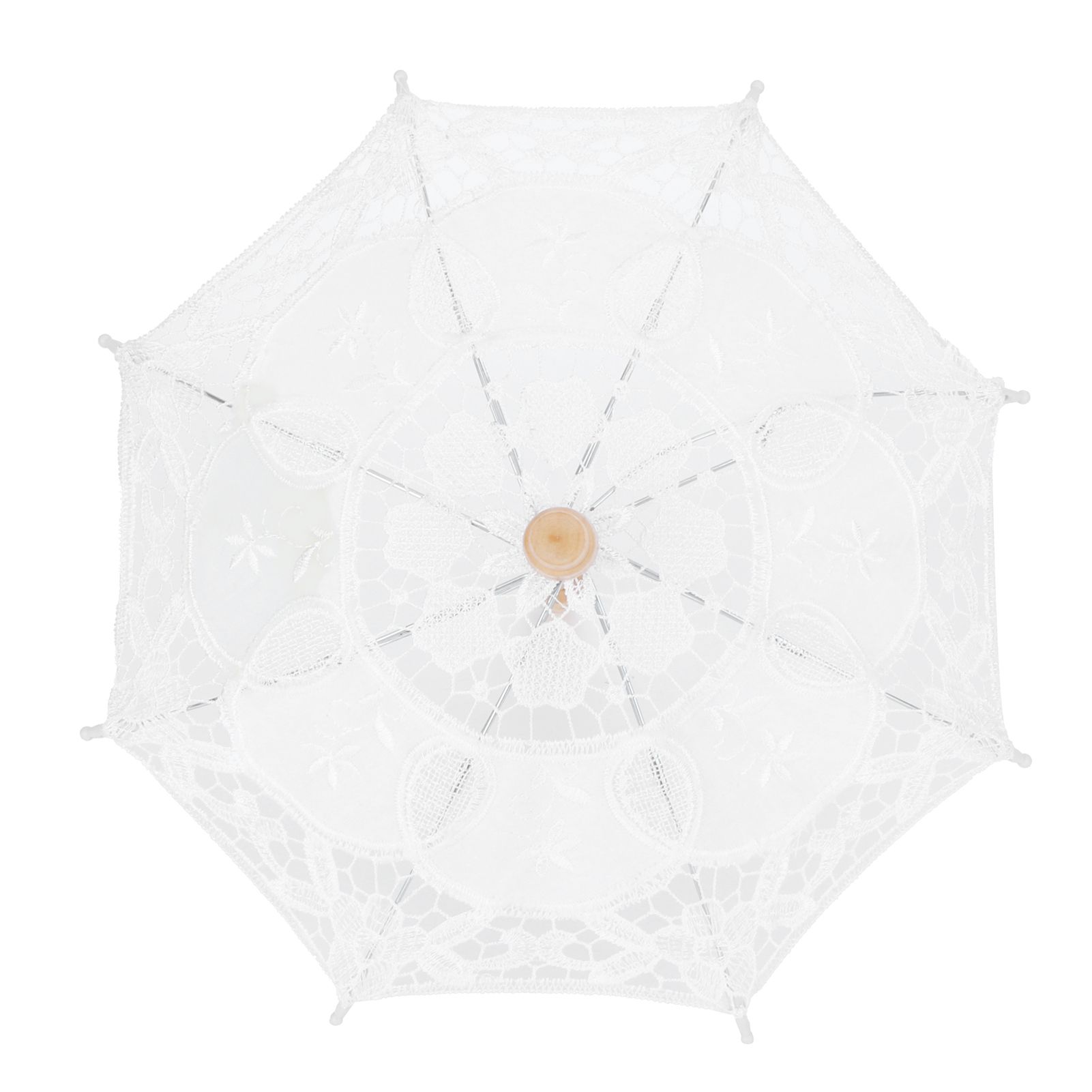 Lace Umbrella Parasol Vintage Wedding Bridal Umbrella for Photo Costume Party view 7