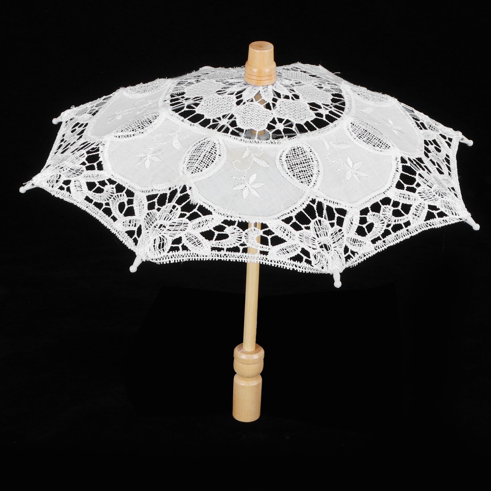 Lace Umbrella Parasol Vintage Wedding Bridal Umbrella for Photo Costume Party view 13