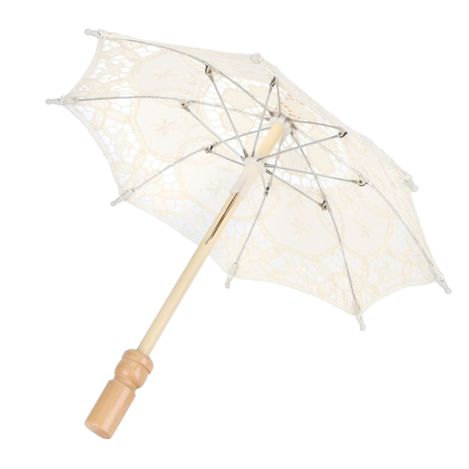 Lace Umbrella Parasol Vintage Wedding Bridal Umbrella for Photo Costume Party view 2