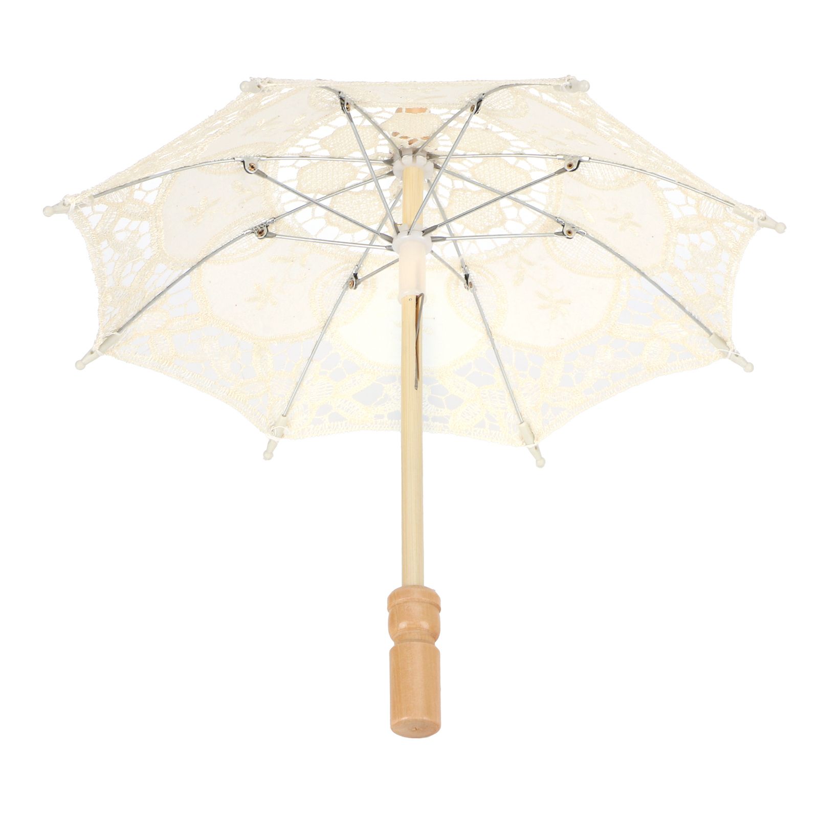 Lace Umbrella Parasol Vintage Wedding Bridal Umbrella for Photo Costume Party view 6
