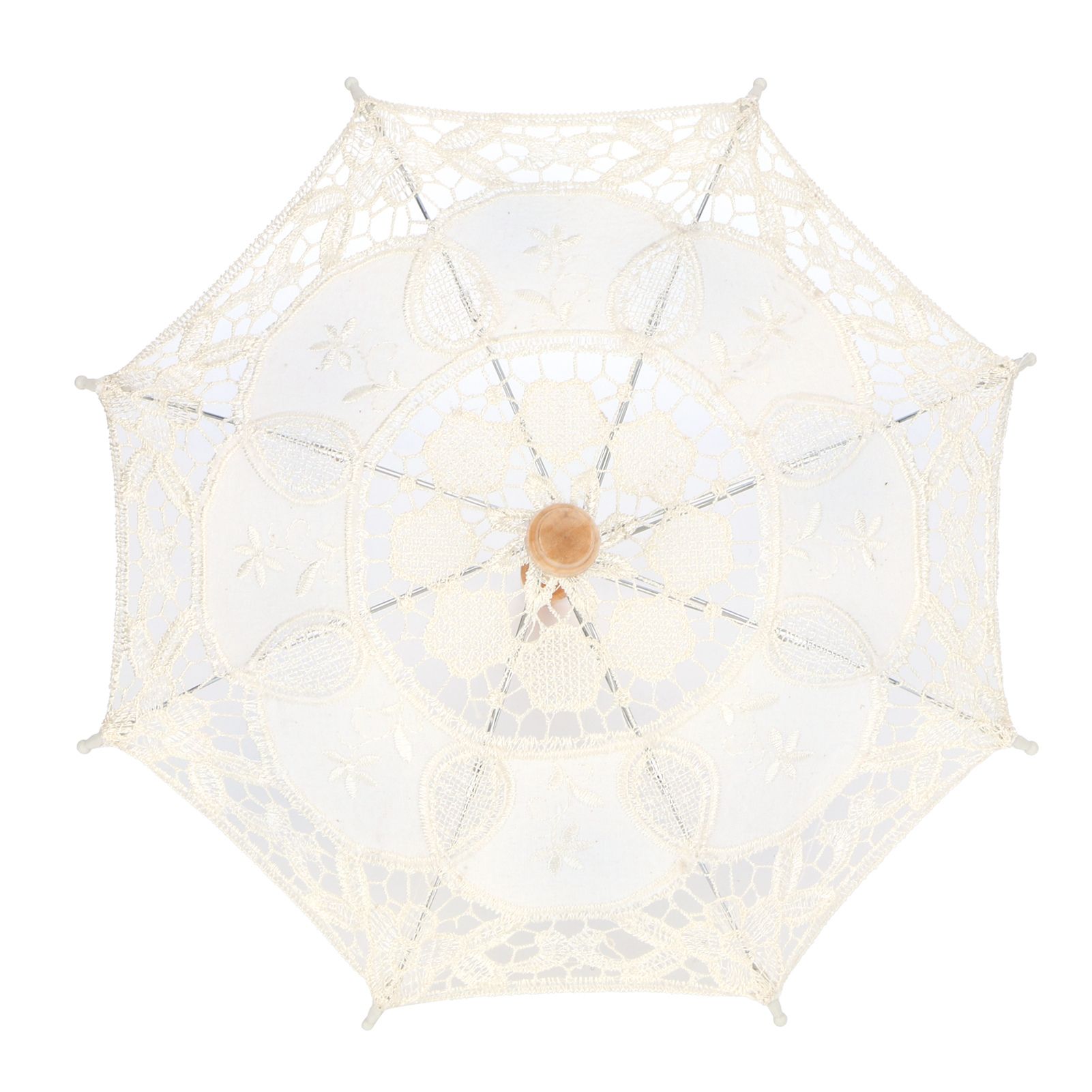 Lace Umbrella Parasol Vintage Wedding Bridal Umbrella for Photo Costume Party view 7