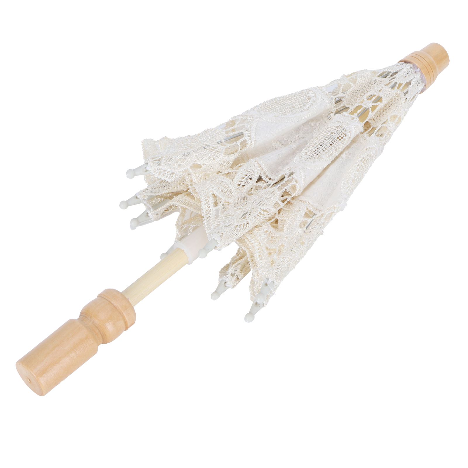 Lace Umbrella Parasol Vintage Wedding Bridal Umbrella for Photo Costume Party view 8