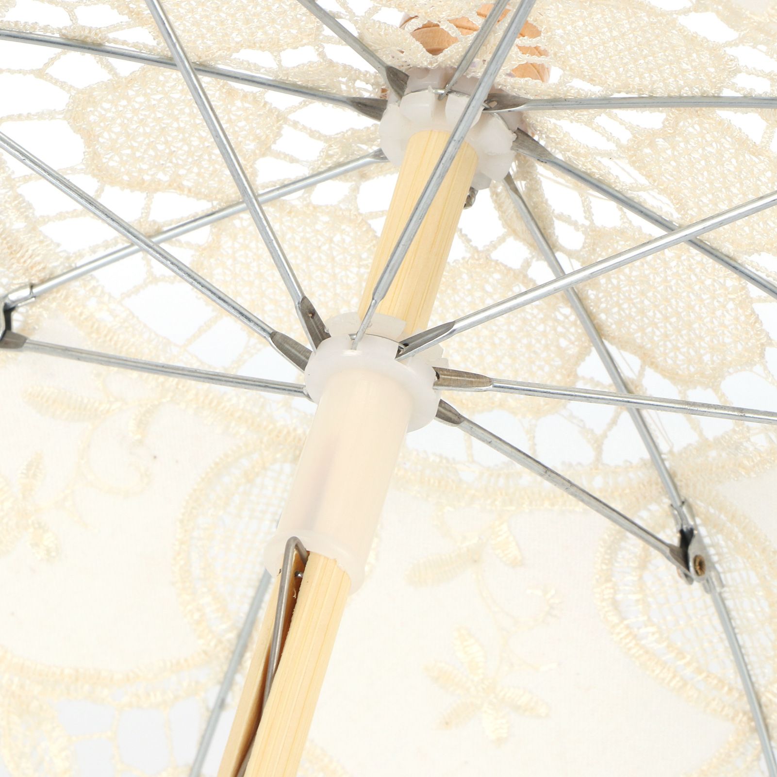 Lace Umbrella Parasol Vintage Wedding Bridal Umbrella for Photo Costume Party view 11