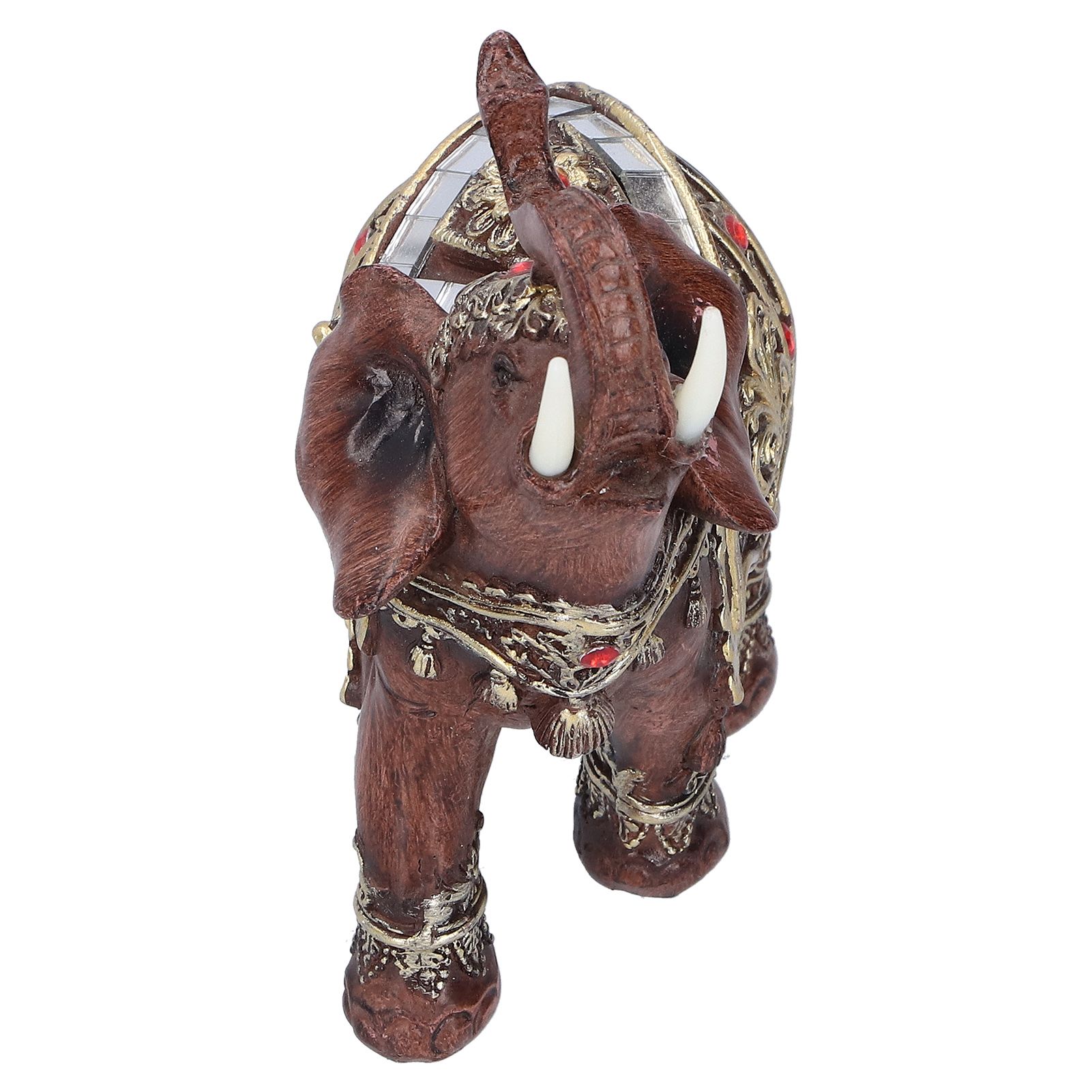 Elephant Statue Resin Desktop Figurine Ornament Home Living Room Decoration